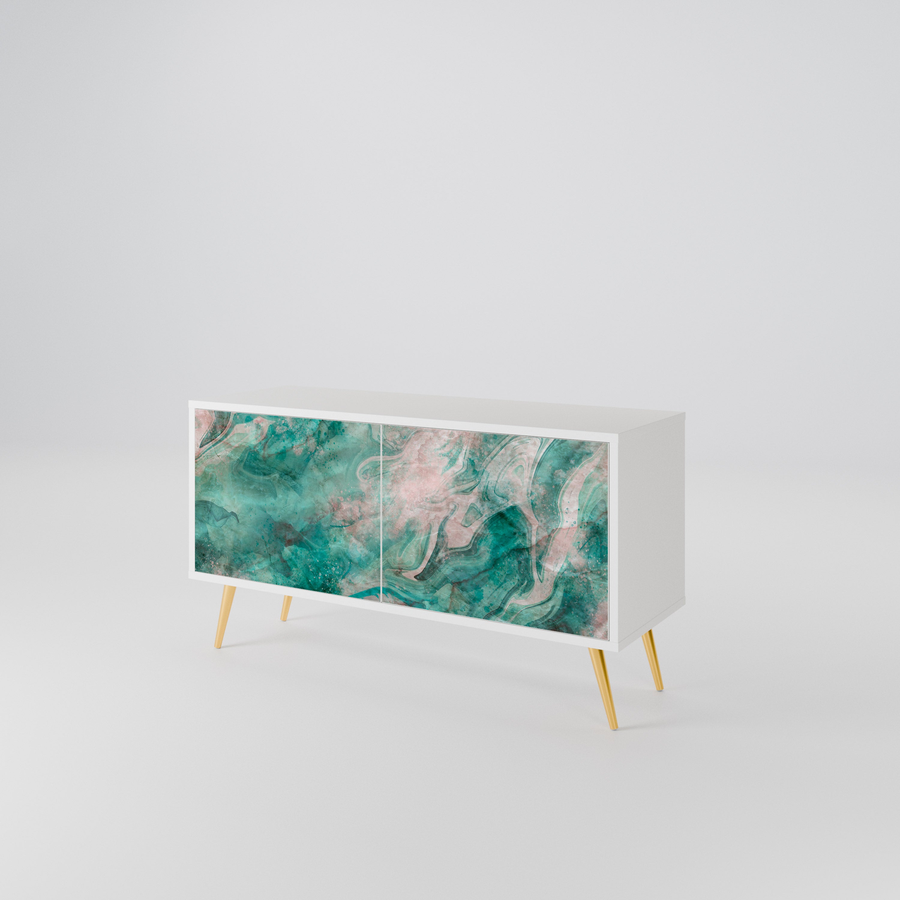 ABSTRACT ALCHEMY Compact 2-Door TV Cabinet