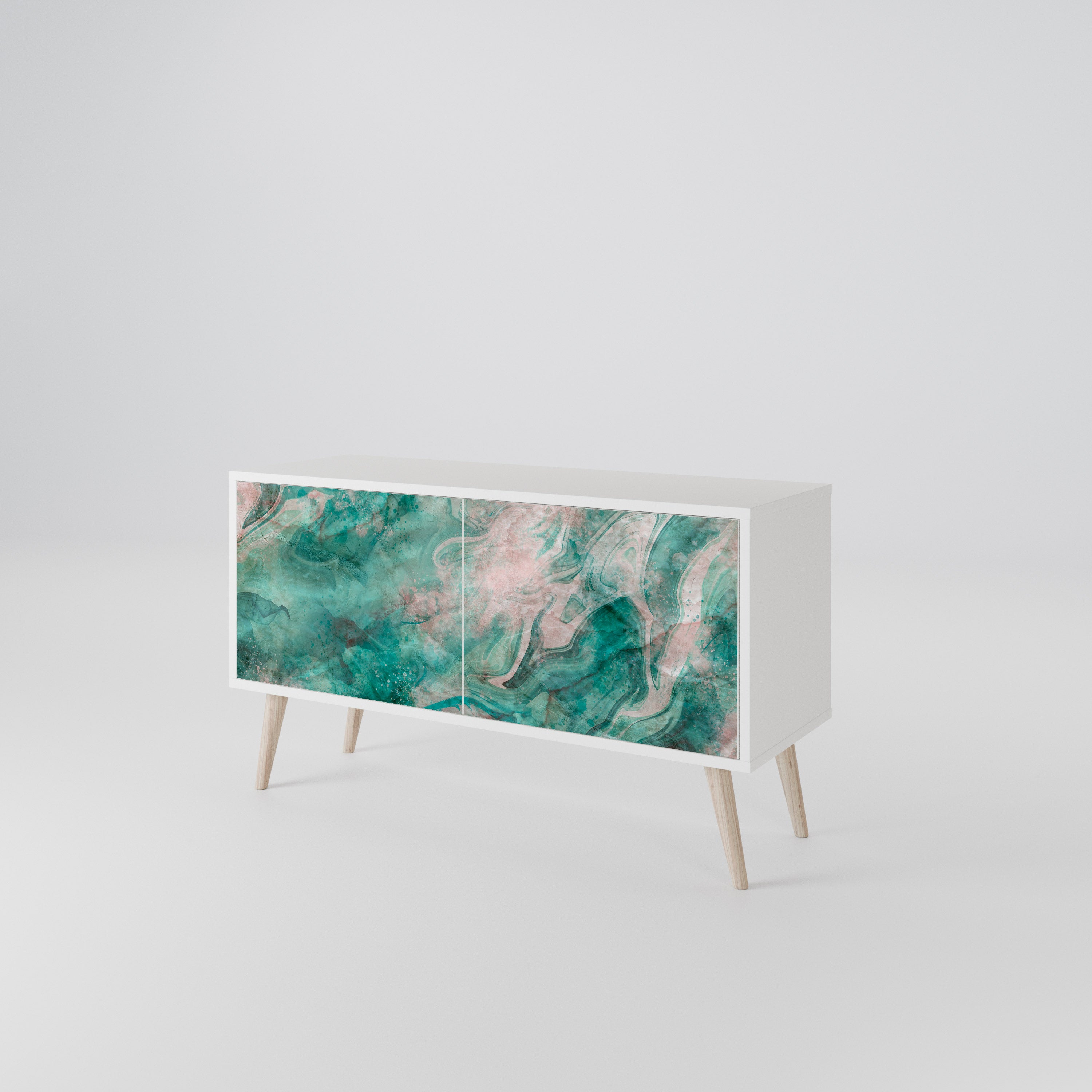 ABSTRACT ALCHEMY Compact 2-Door TV Cabinet