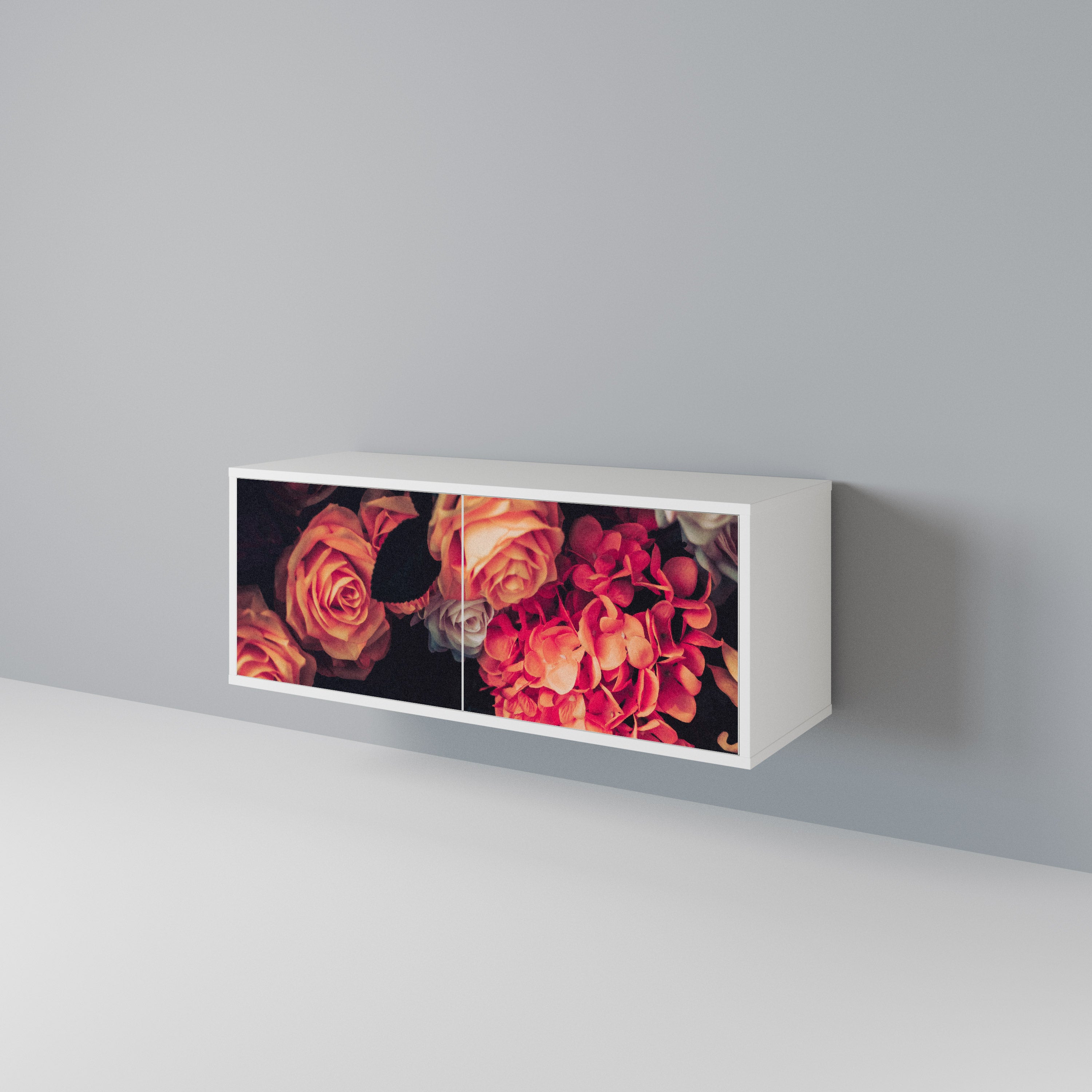 NEVERENDING BLOOM Compact 2-Door TV Cabinet