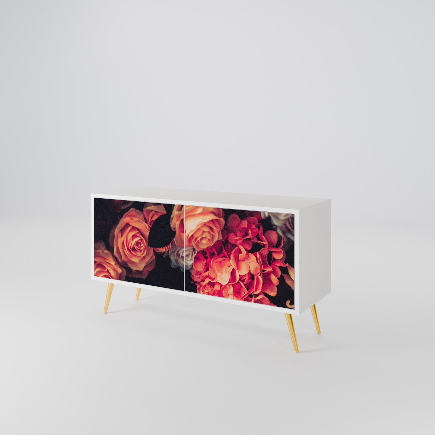 NEVERENDING BLOOM Compact 2-Door TV Cabinet
