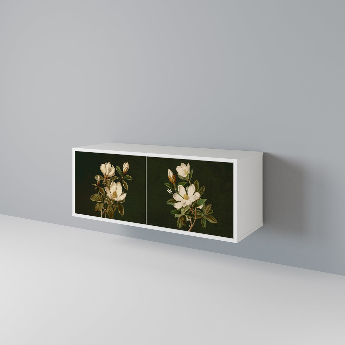 FLORAL NOIR Compact 2-Door TV Cabinet