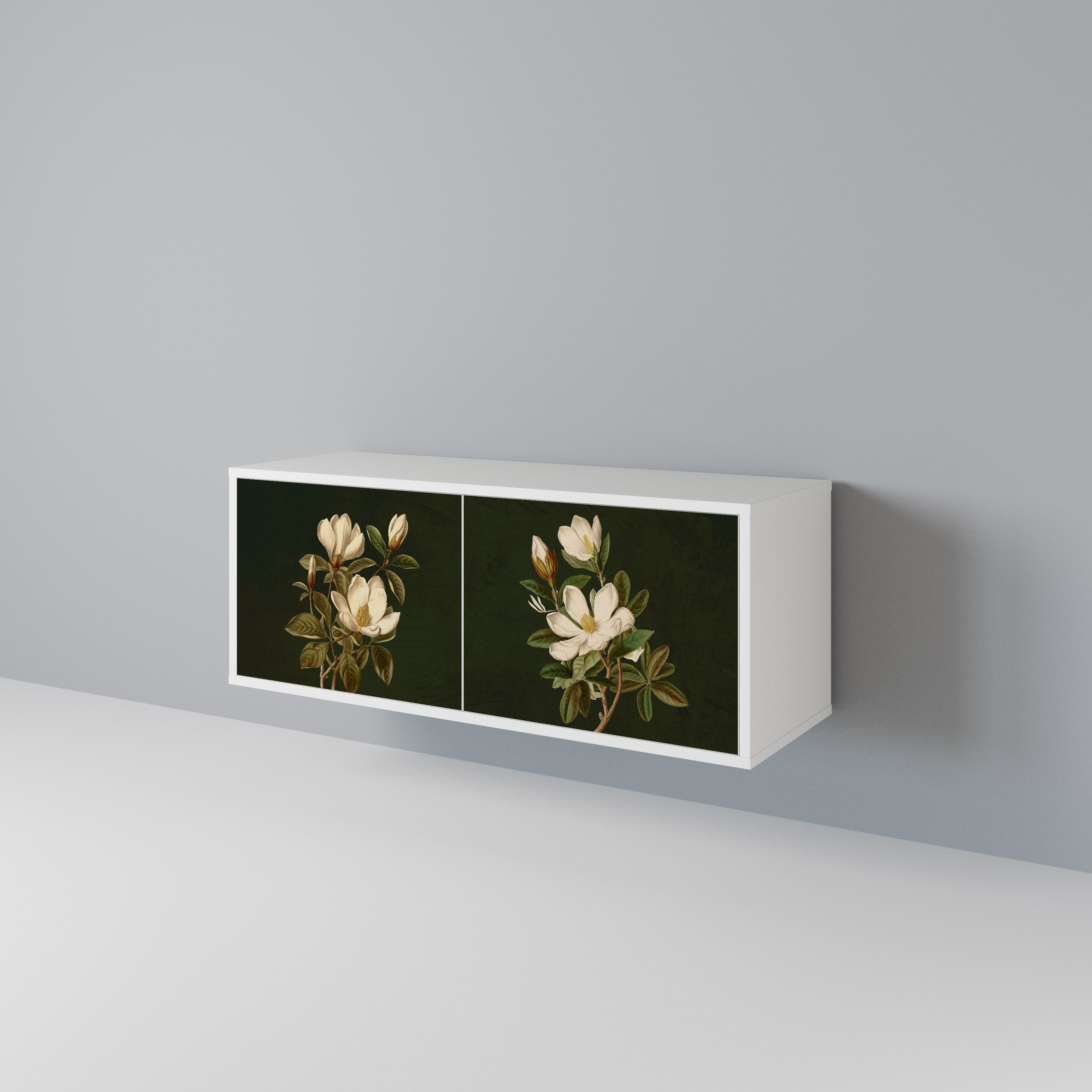 FLORAL NOIR Compact 2-Door TV Cabinet