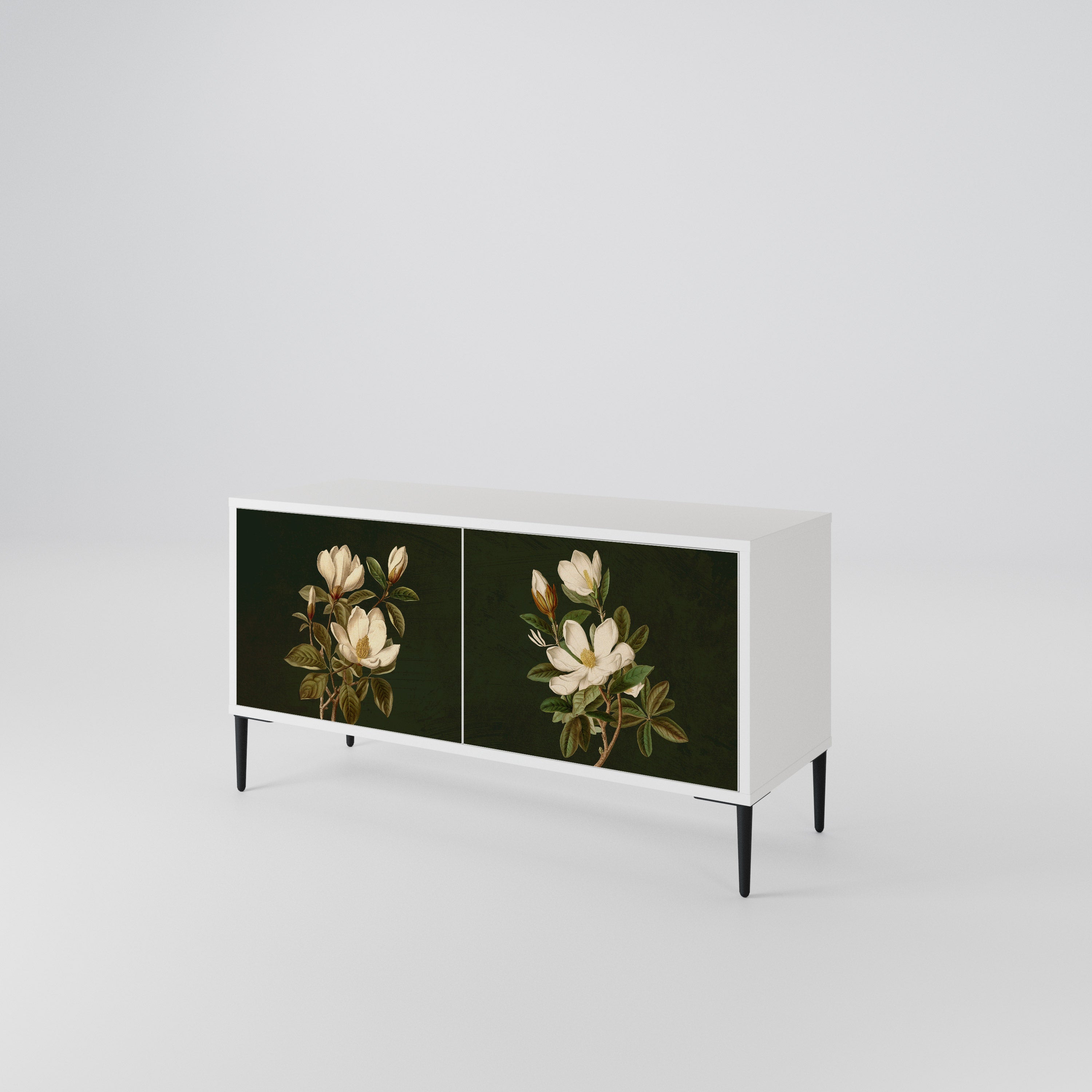 FLORAL NOIR Compact 2-Door TV Cabinet