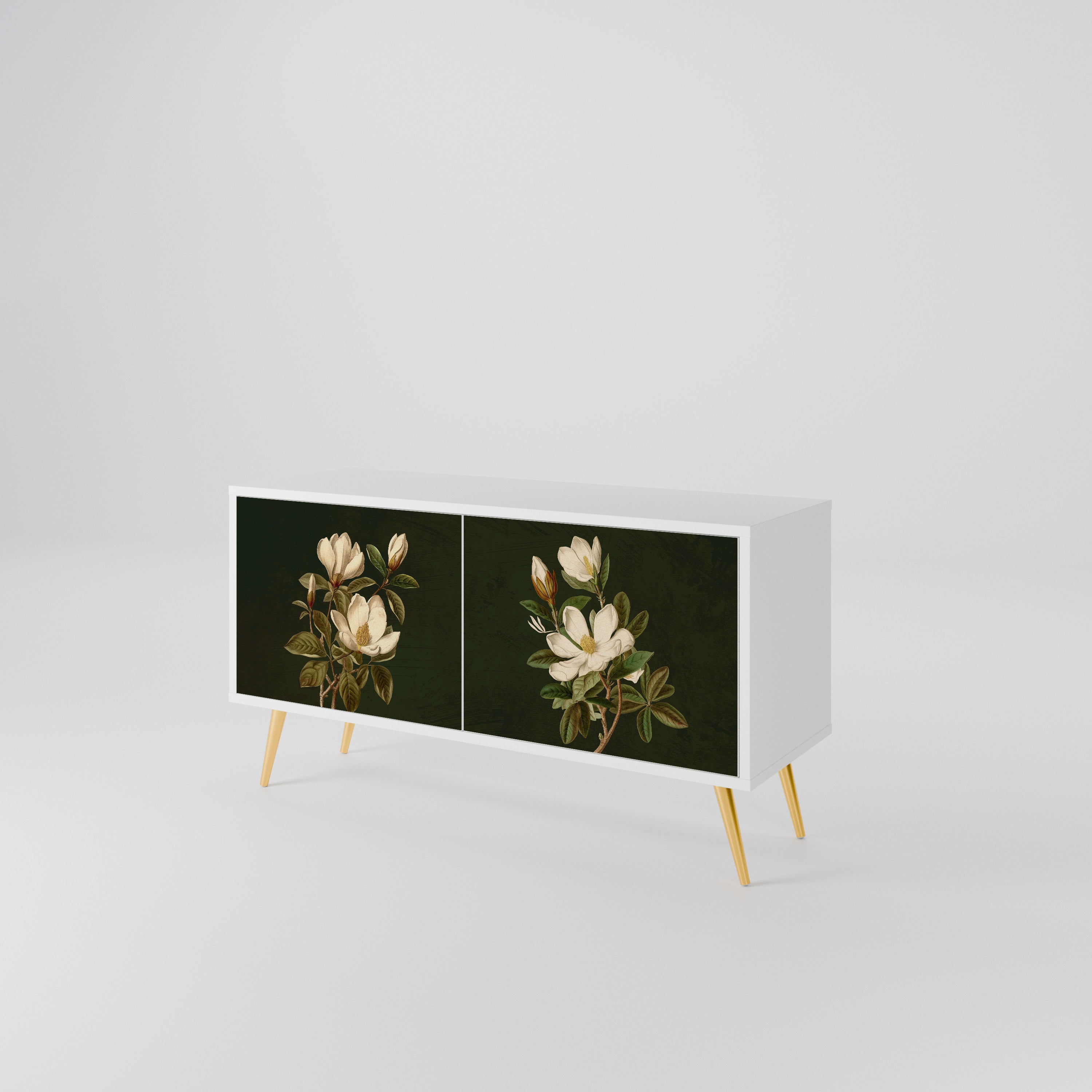 FLORAL NOIR Compact 2-Door TV Cabinet