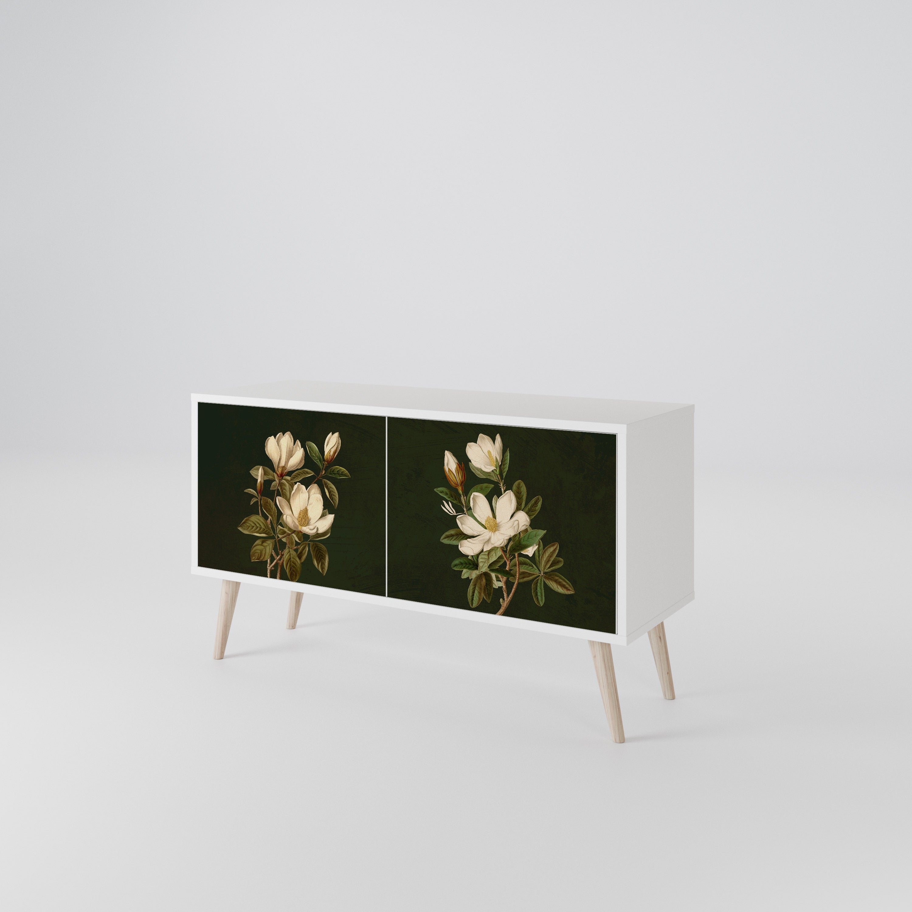 FLORAL NOIR Compact 2-Door TV Cabinet