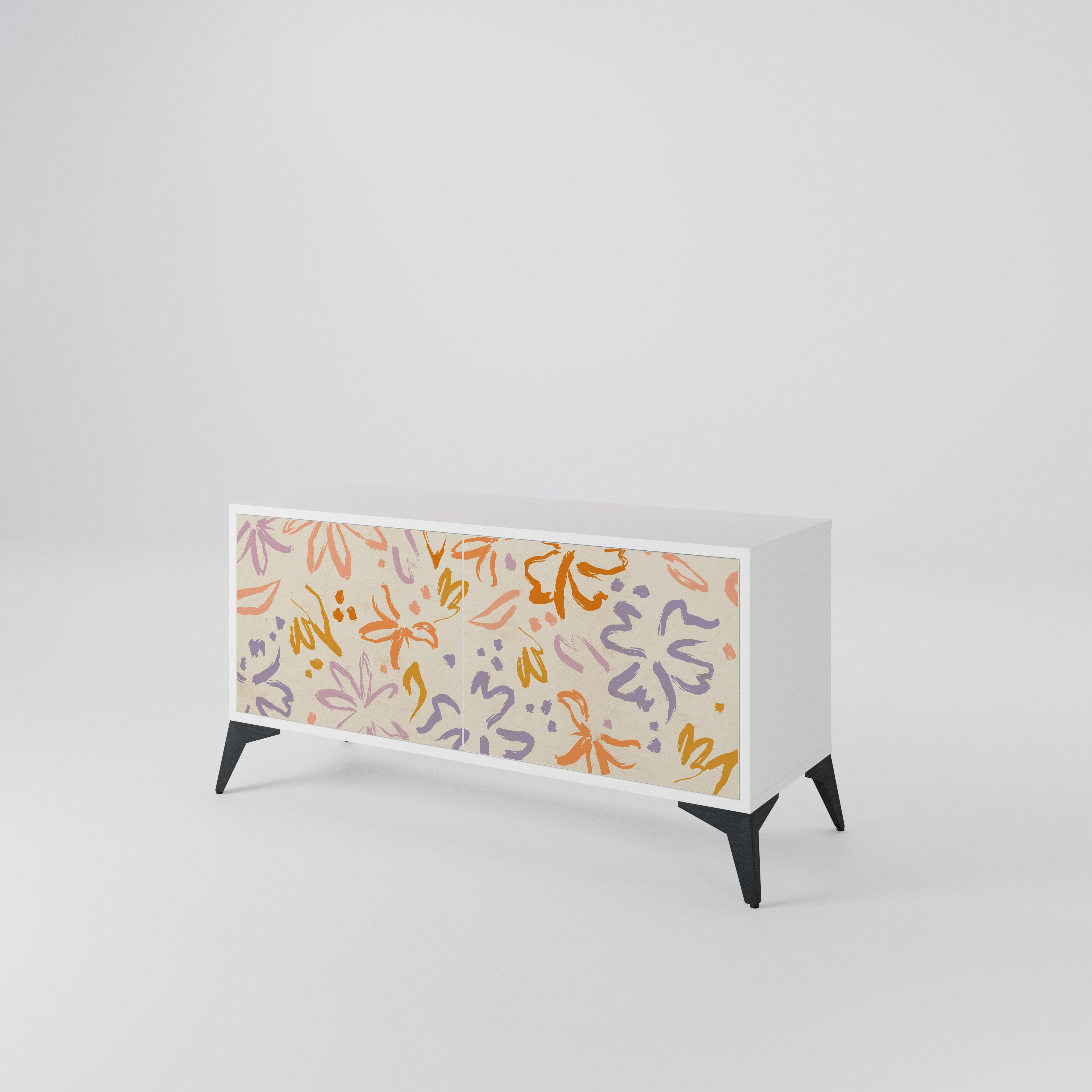 SPRING WHIMSY Compact 2-Door TV Cabinet