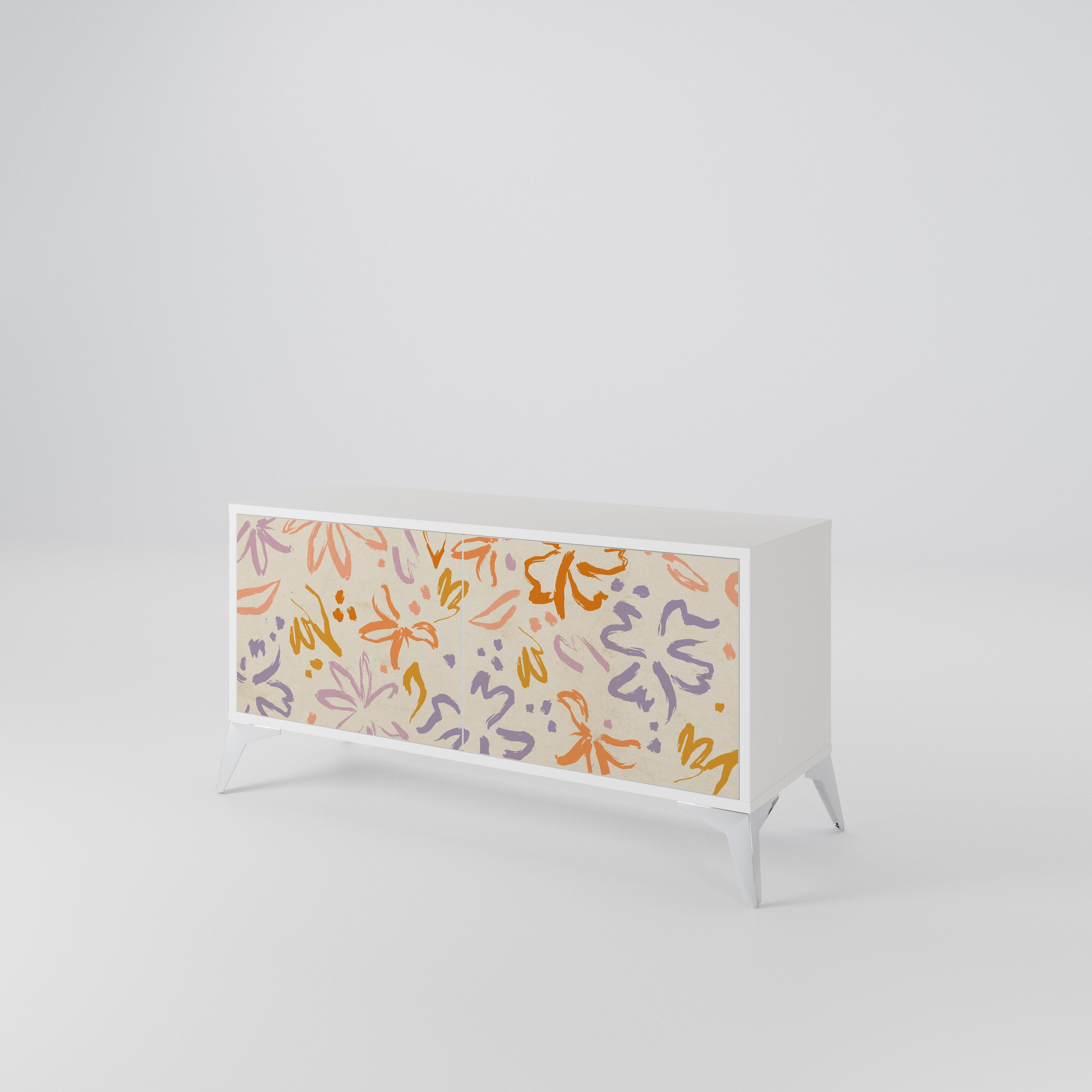 SPRING WHIMSY Compact 2-Door TV Cabinet
