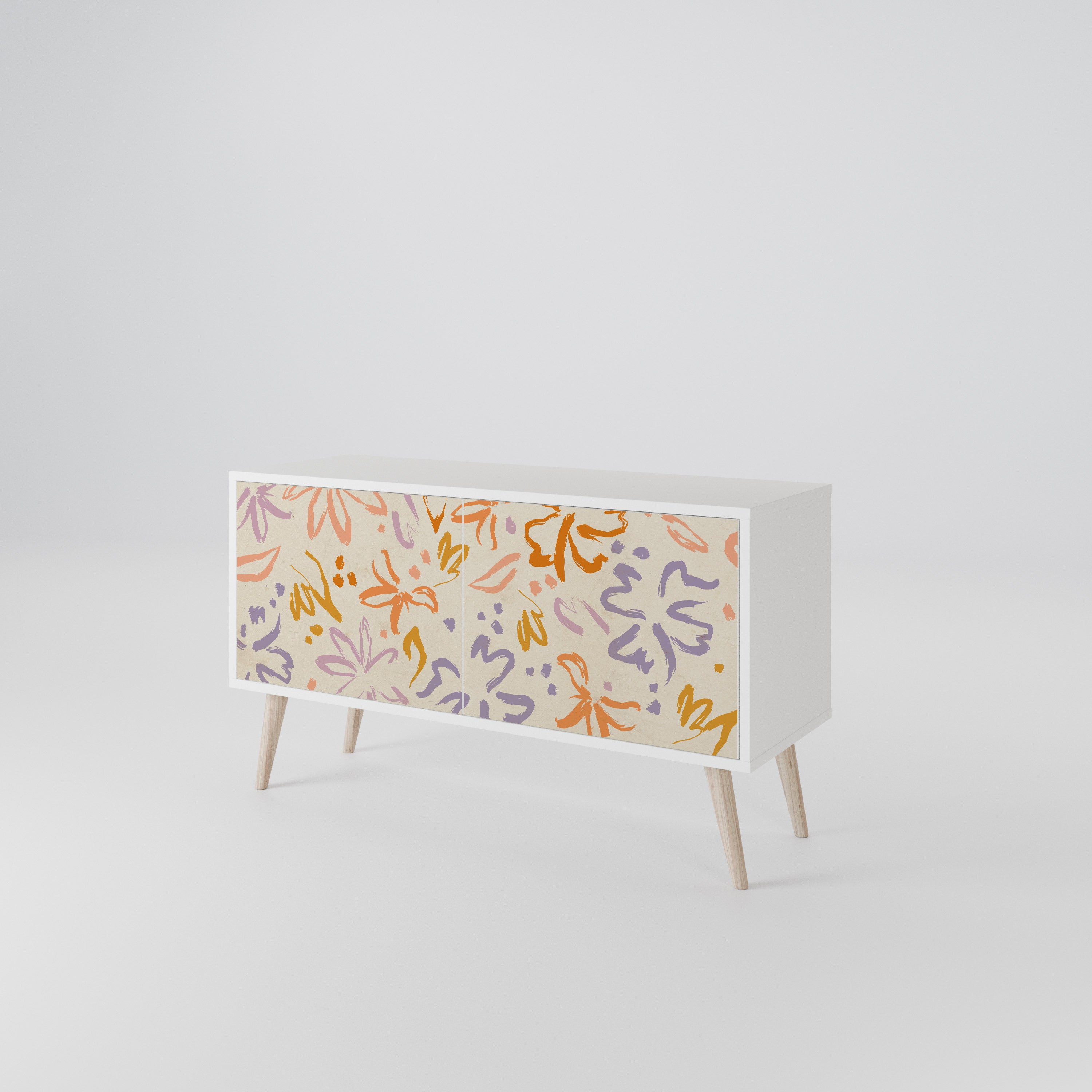 SPRING WHIMSY Compact 2-Door TV Cabinet