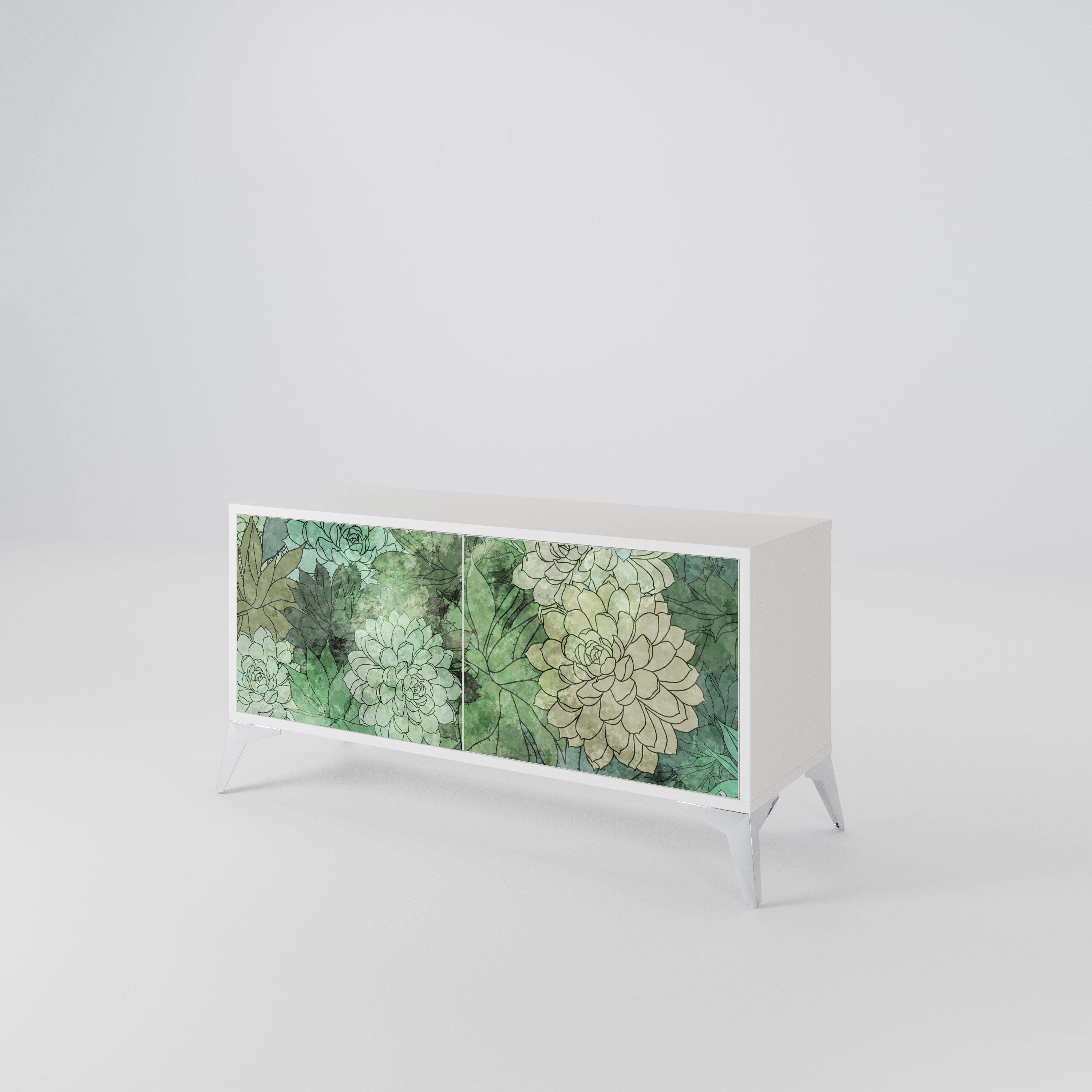 SUCCULENT CLUSTER Compact 2-Door TV Cabinet