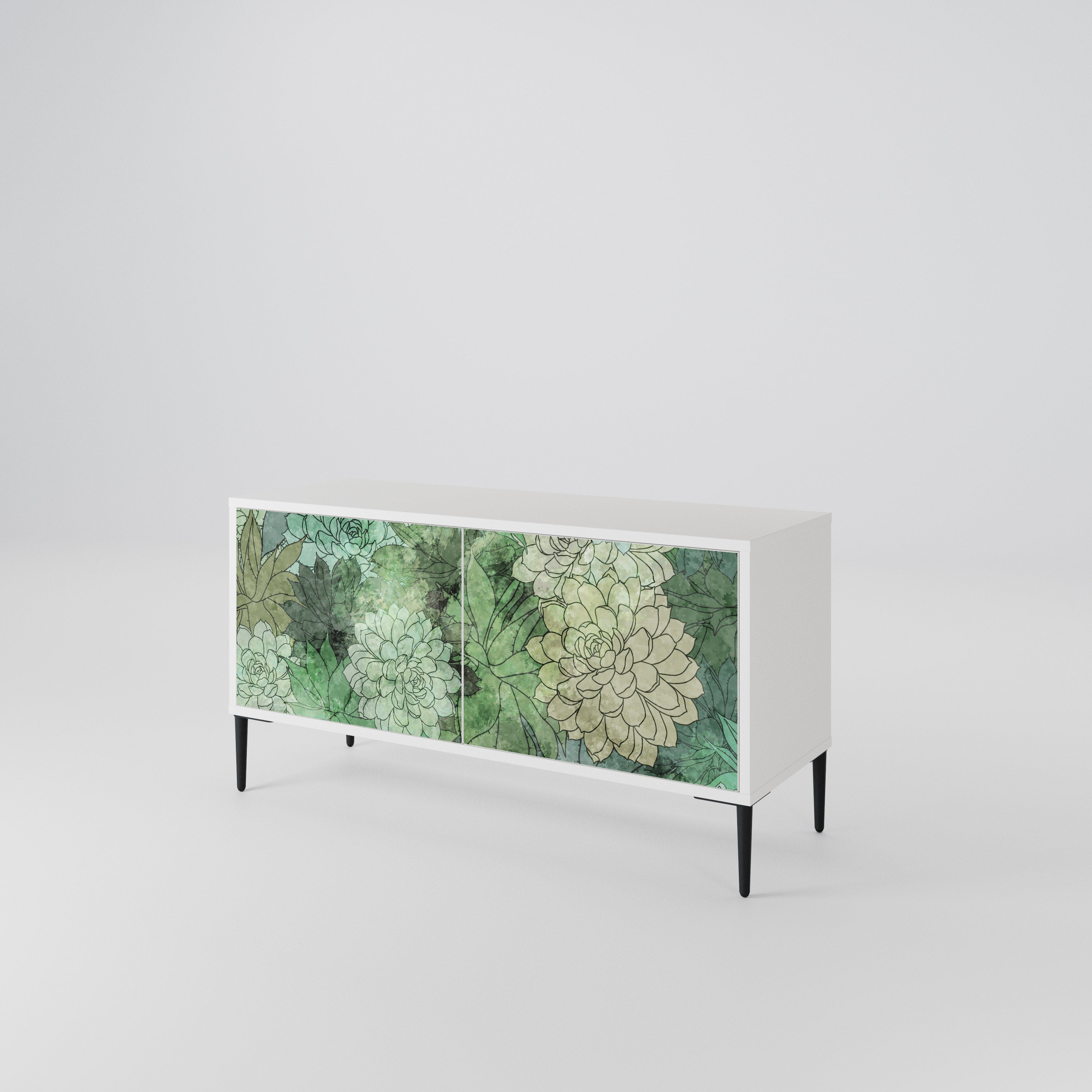 SUCCULENT CLUSTER Compact 2-Door TV Cabinet