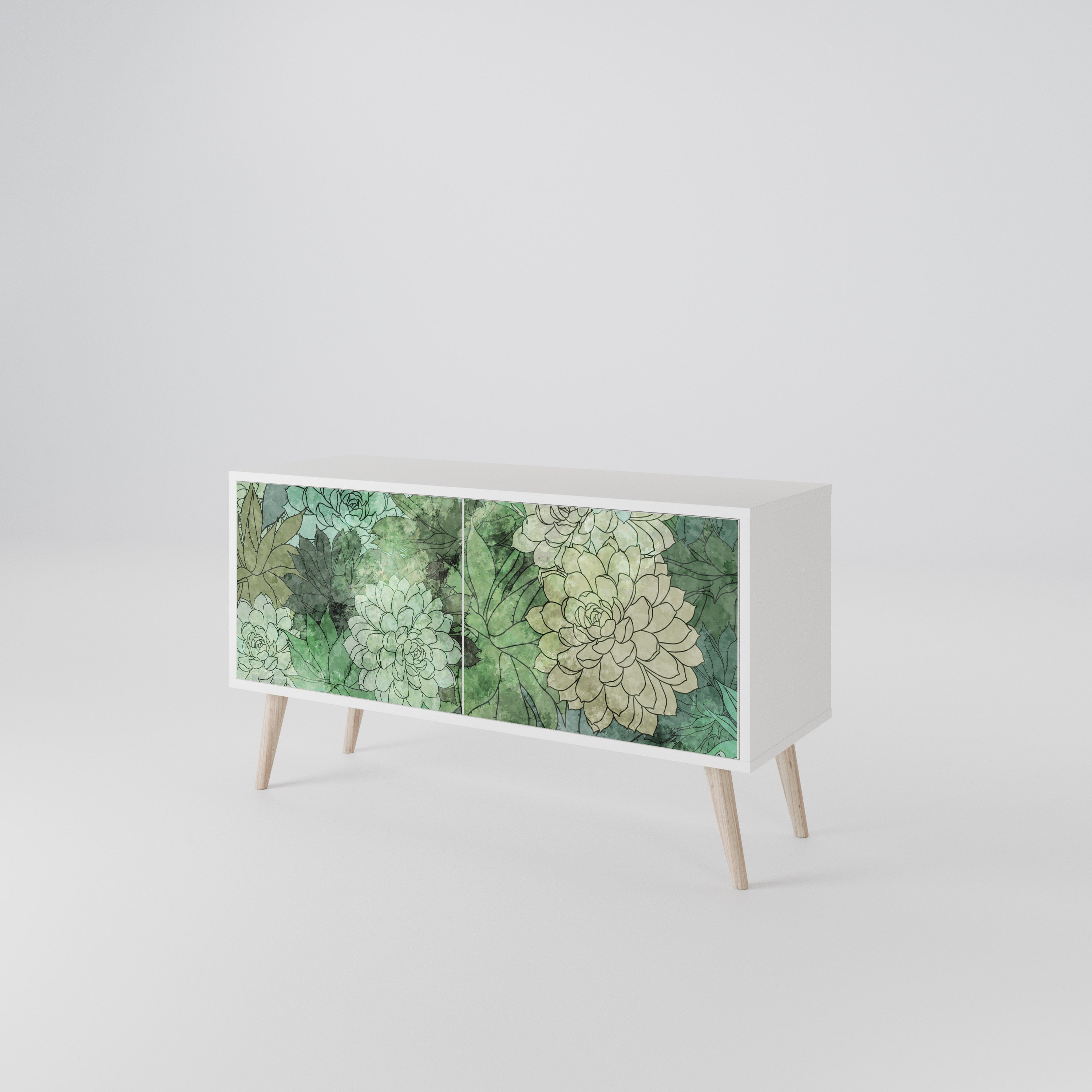 SUCCULENT CLUSTER Compact 2-Door TV Cabinet