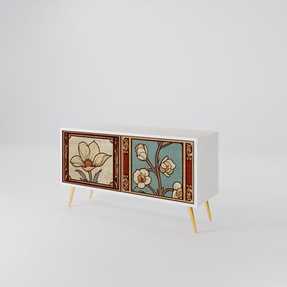 TIMELESS FLORA Compact 2-Door TV Cabinet
