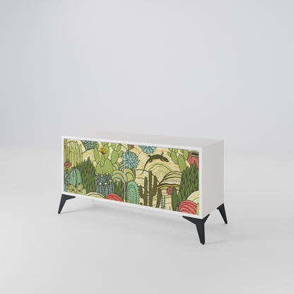 SUCCULENTS KALEIDOSCOPE Compact 2-Door TV Cabinet