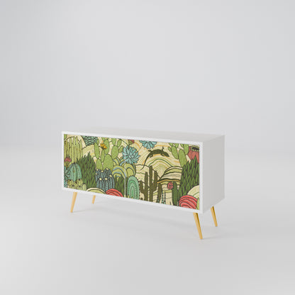SUCCULENTS KALEIDOSCOPE Compact 2-Door TV Cabinet