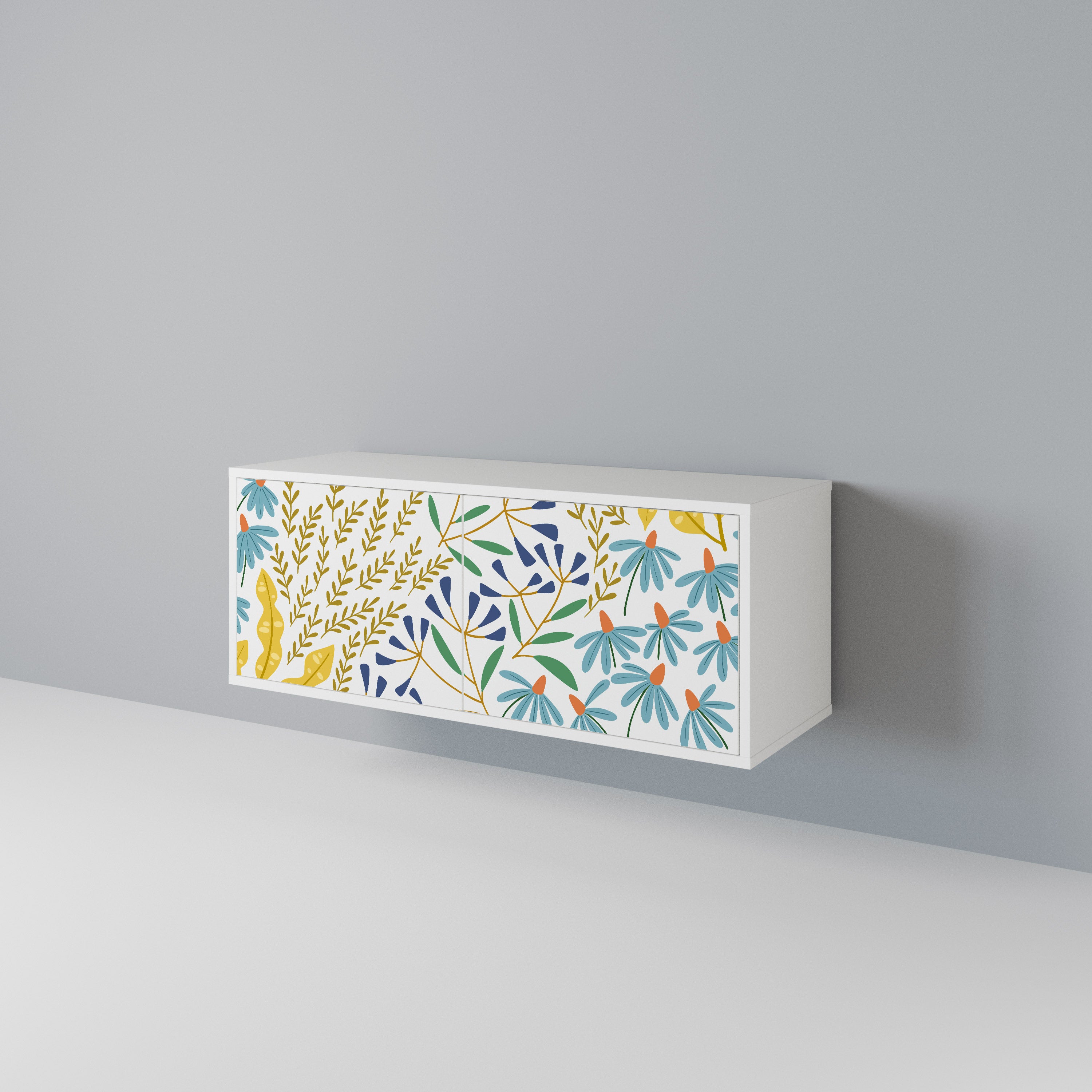 HELLO SPRING Compact 2-Door TV Cabinet