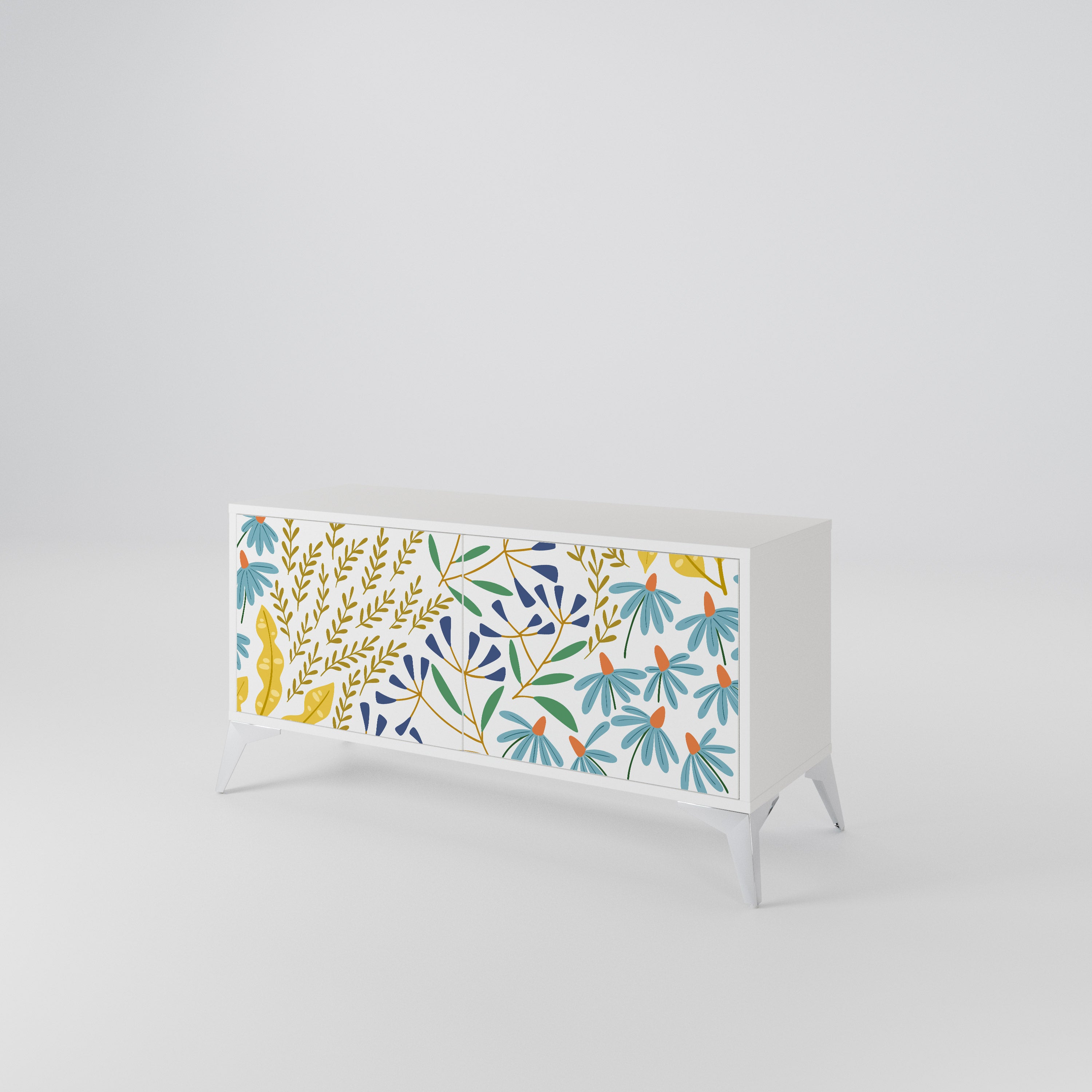 HELLO SPRING Compact 2-Door TV Cabinet