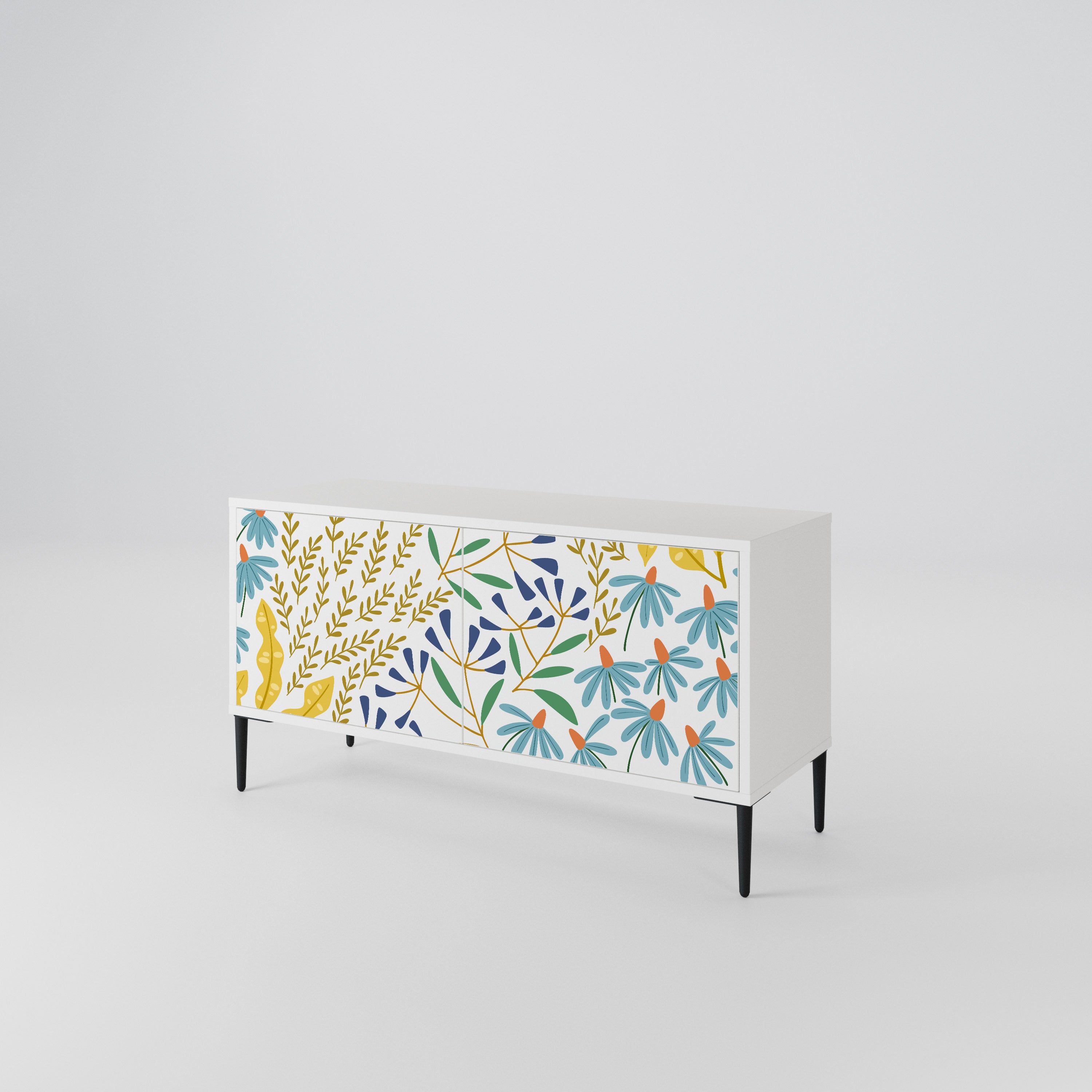 HELLO SPRING Compact 2-Door TV Cabinet