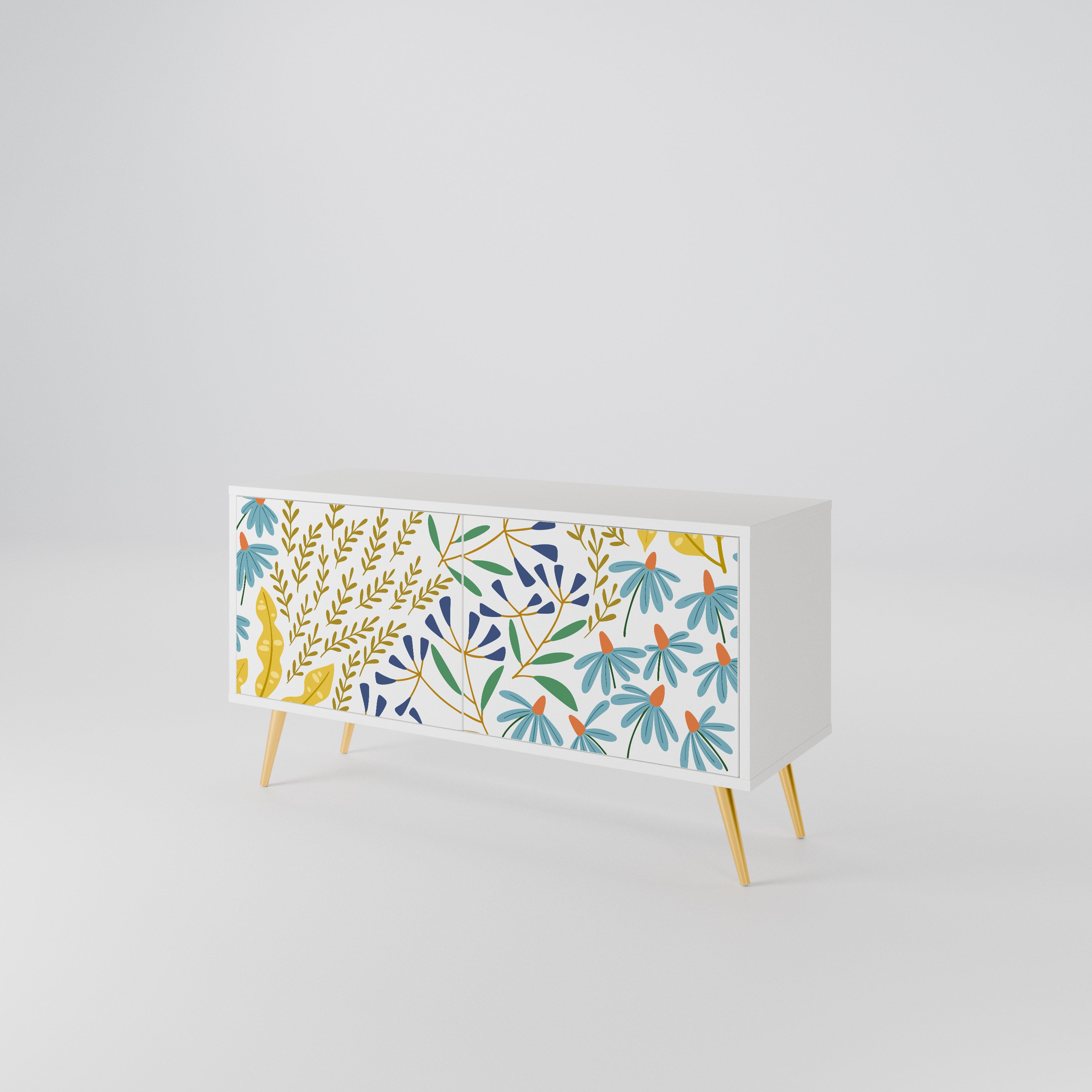 HELLO SPRING Compact 2-Door TV Cabinet