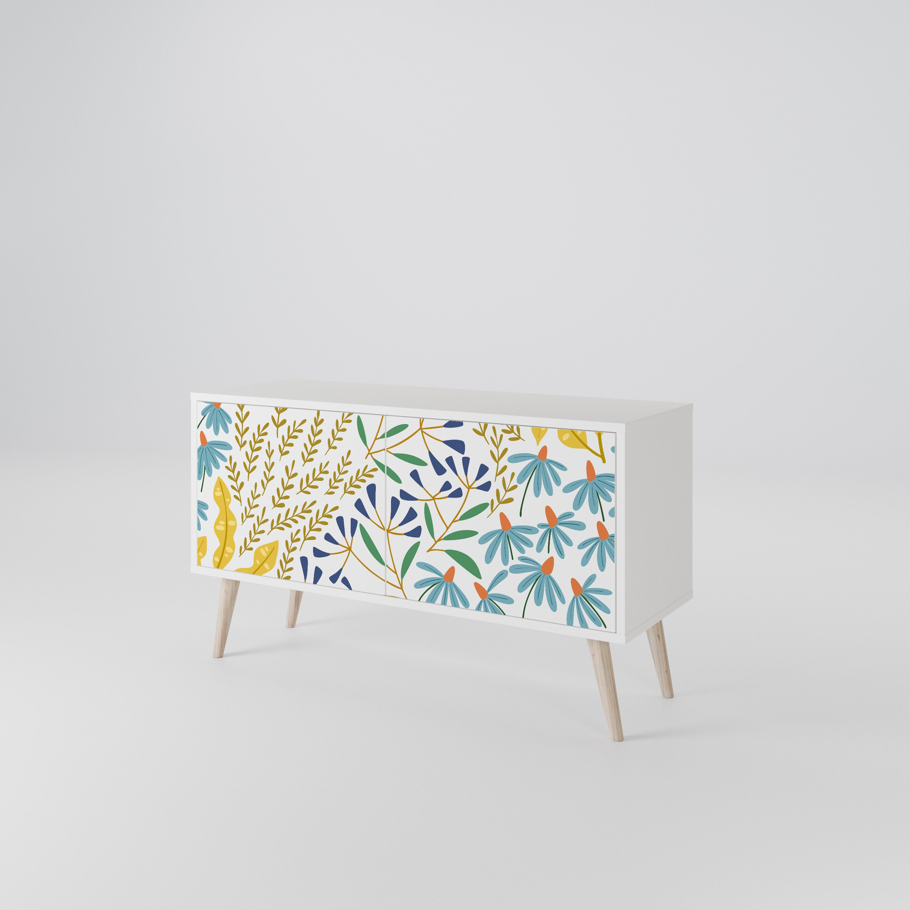 HELLO SPRING Compact 2-Door TV Cabinet