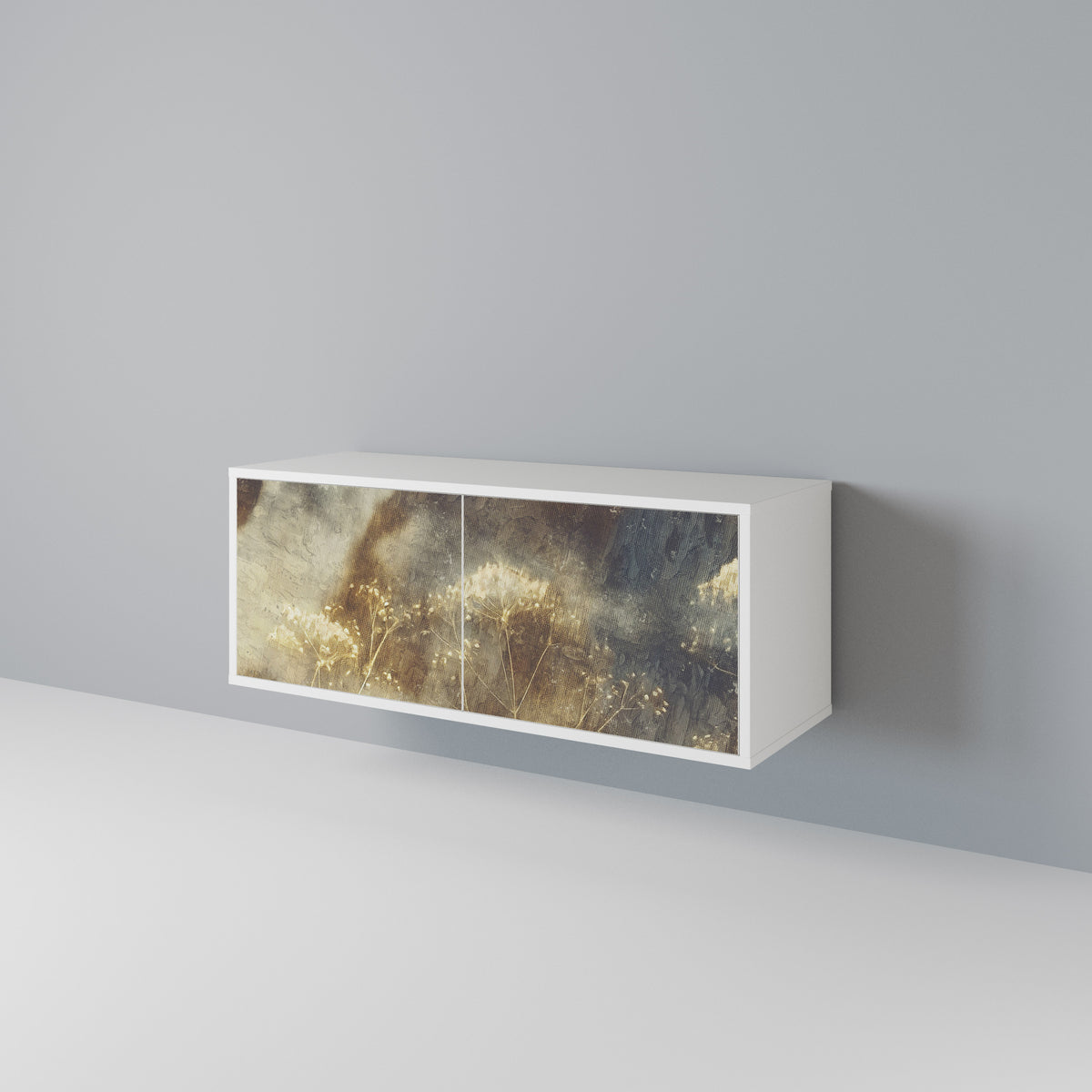 GENTLE POWER Compact 2-Door TV Cabinet