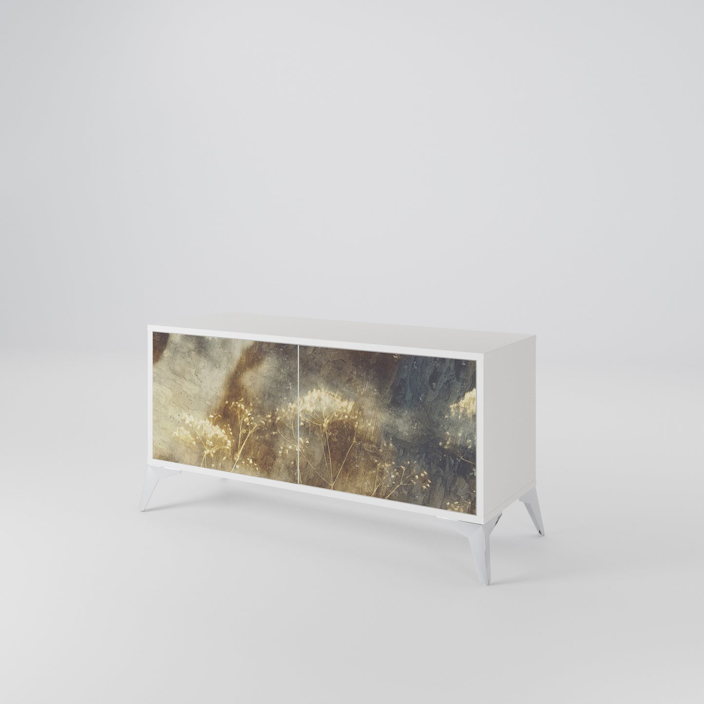 GENTLE POWER Compact 2-Door TV Cabinet