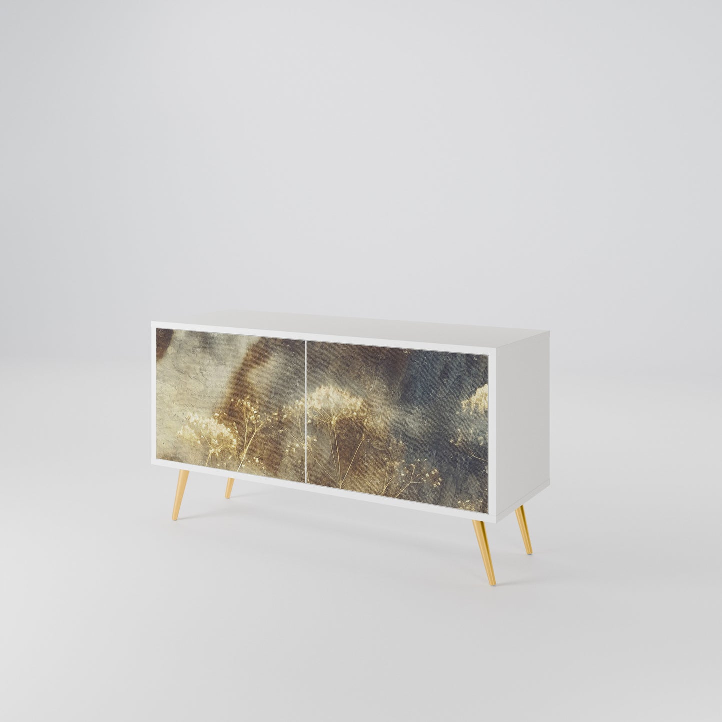 GENTLE POWER Compact 2-Door TV Cabinet