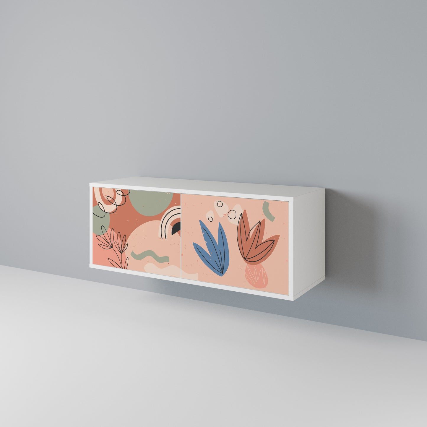 PASTEL DESTINY Compact 2-Door TV Cabinet