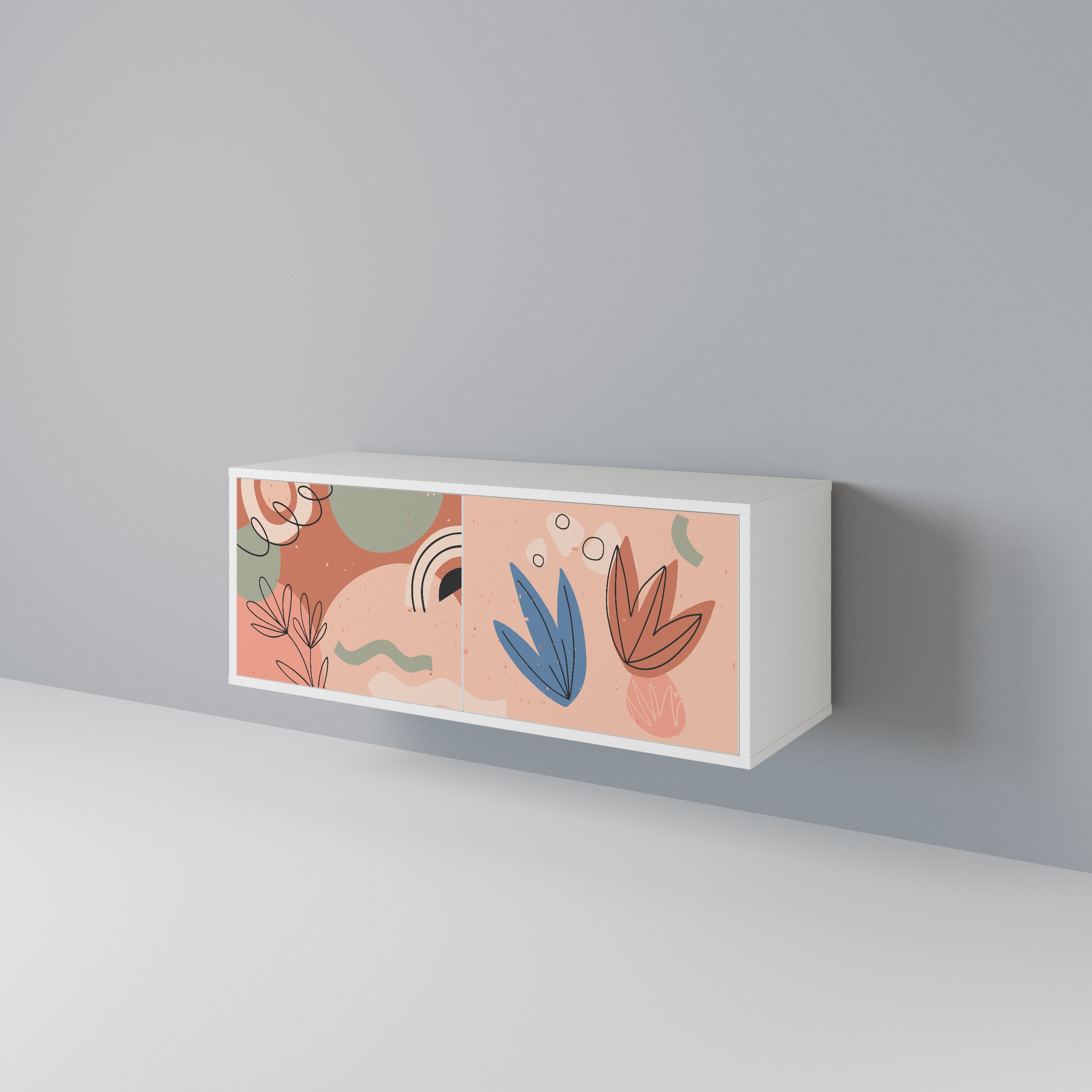 PASTEL DESTINY Compact 2-Door TV Cabinet