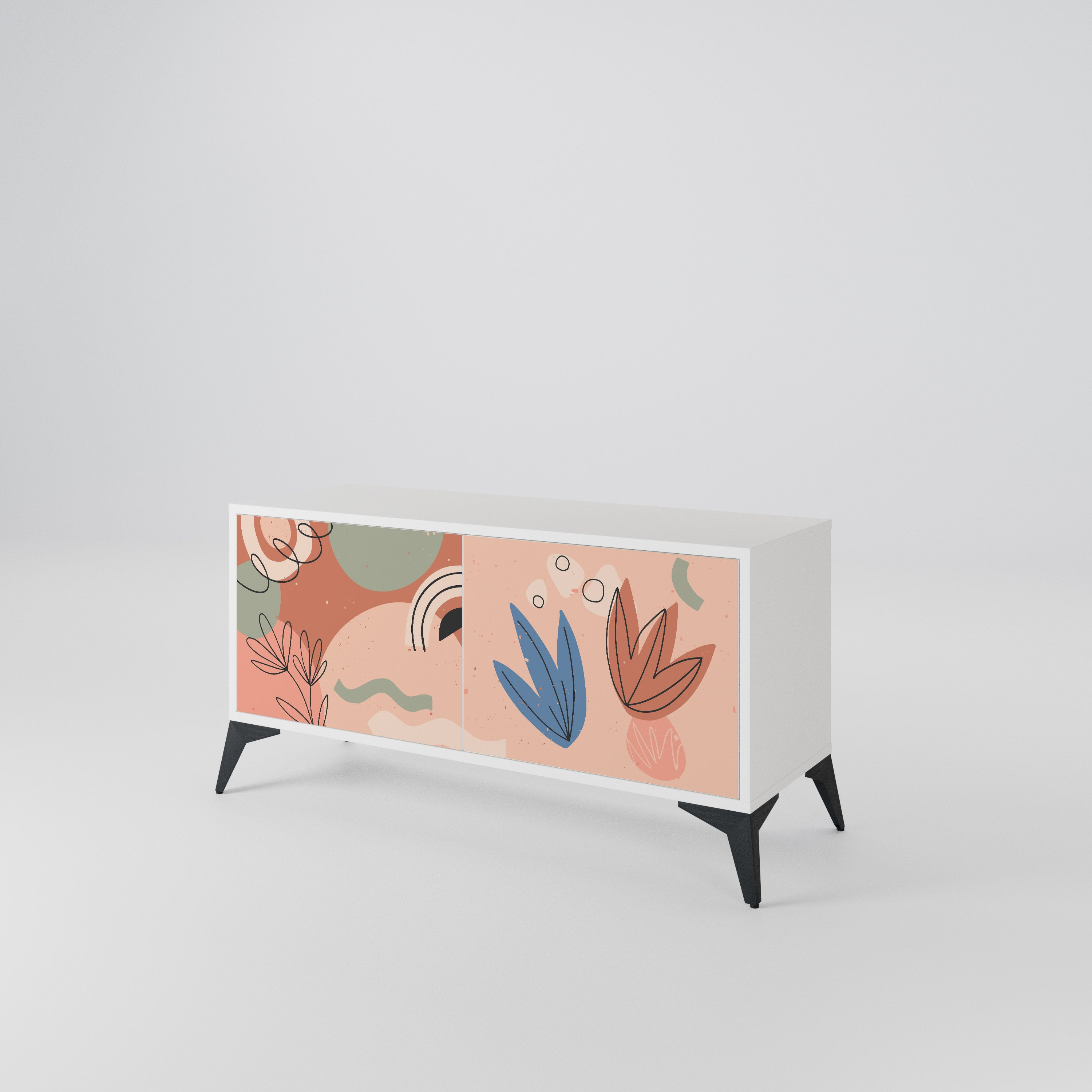 PASTEL DESTINY Compact 2-Door TV Cabinet