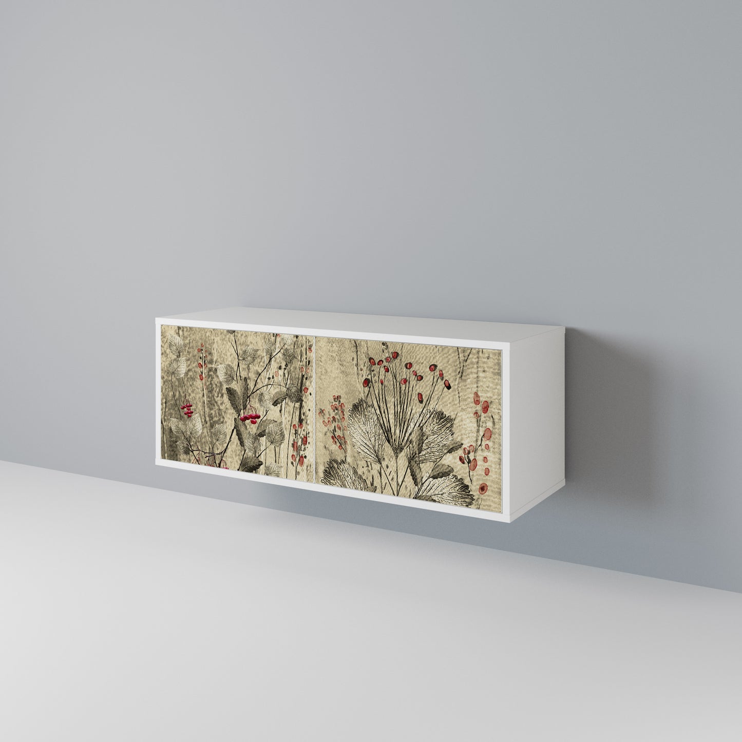 HERBAL GRACE Compact 2-Door TV Cabinet