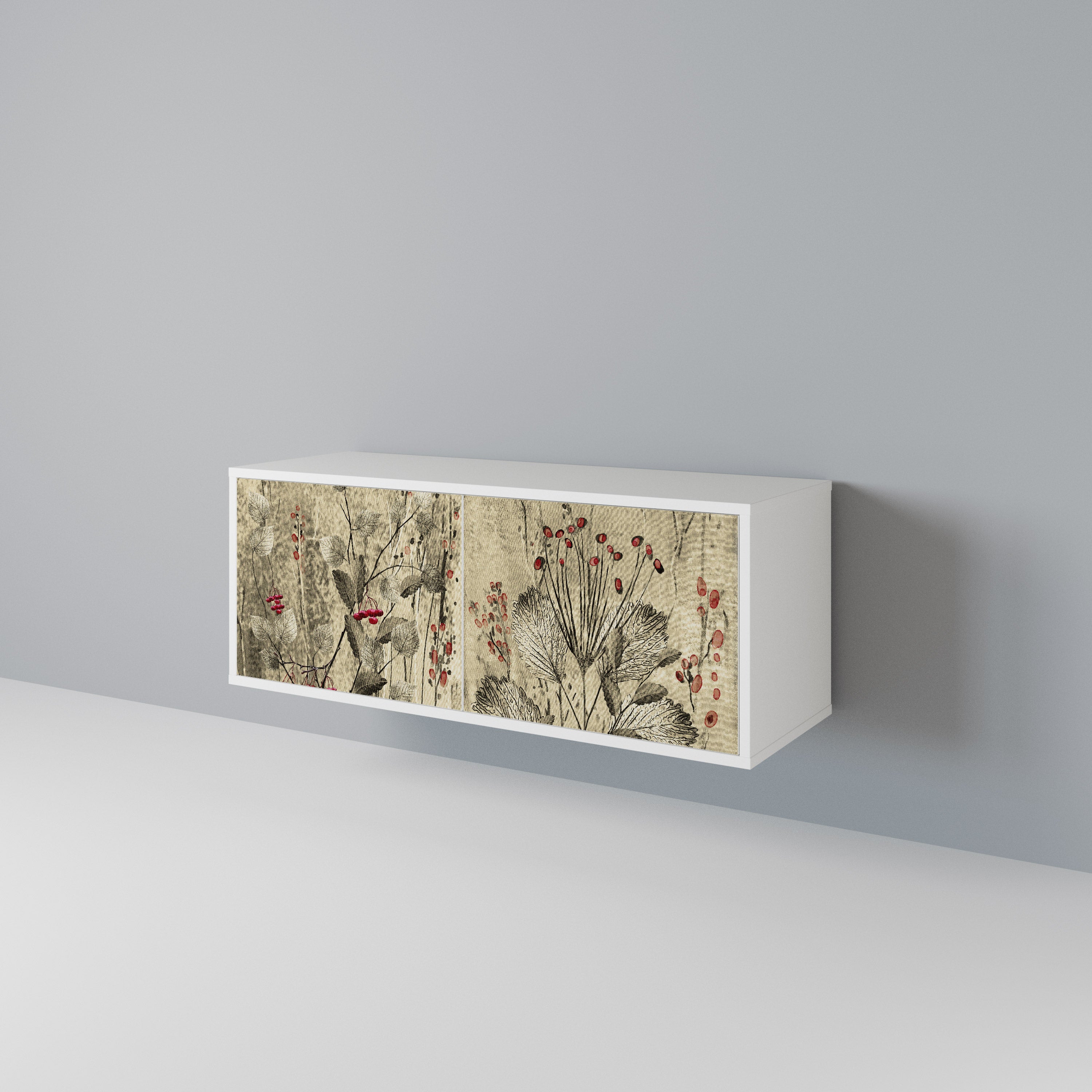 HERBAL GRACE Compact 2-Door TV Cabinet