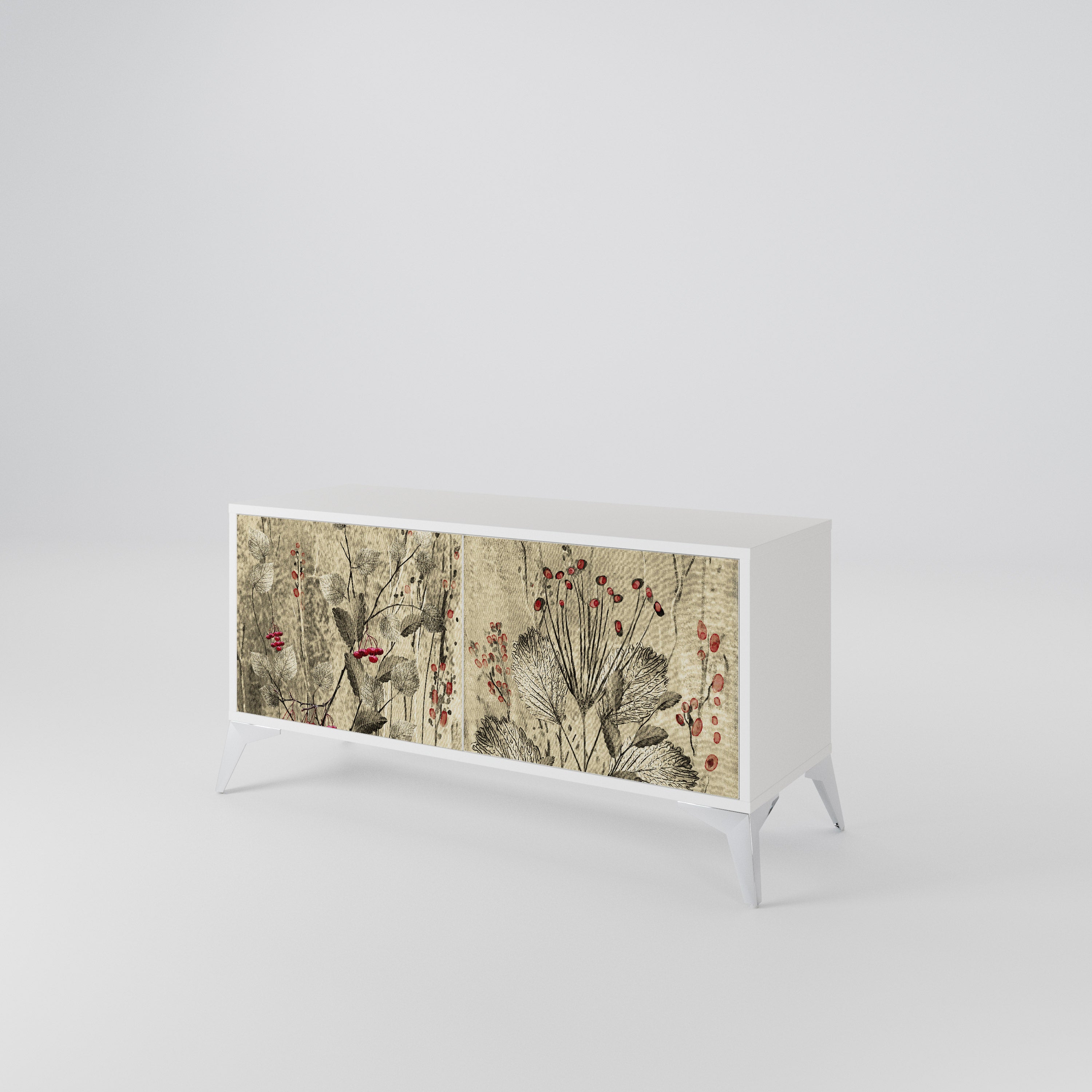 HERBAL GRACE Compact 2-Door TV Cabinet