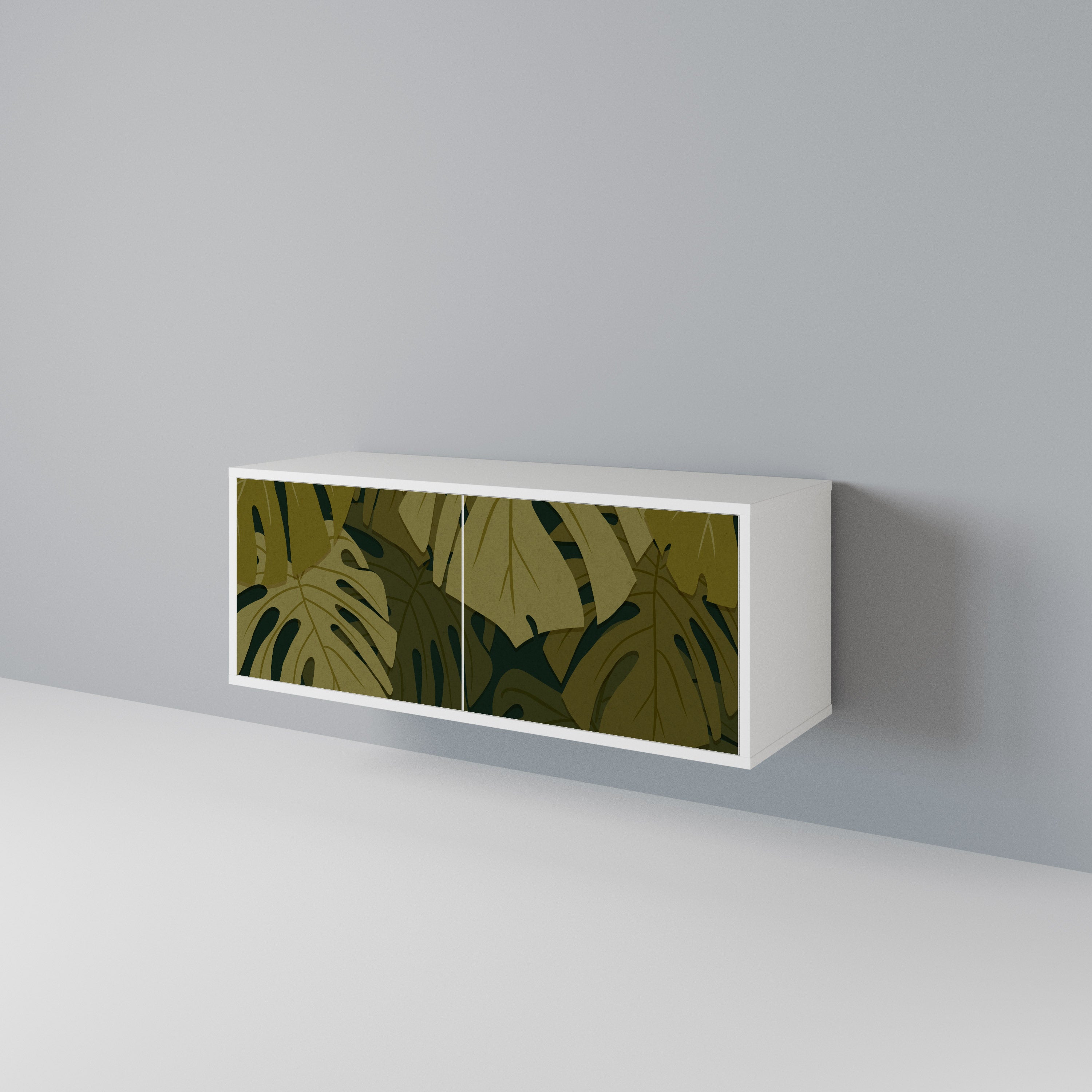 TROPICAL BEAUTY Compact 2-Door TV Cabinet