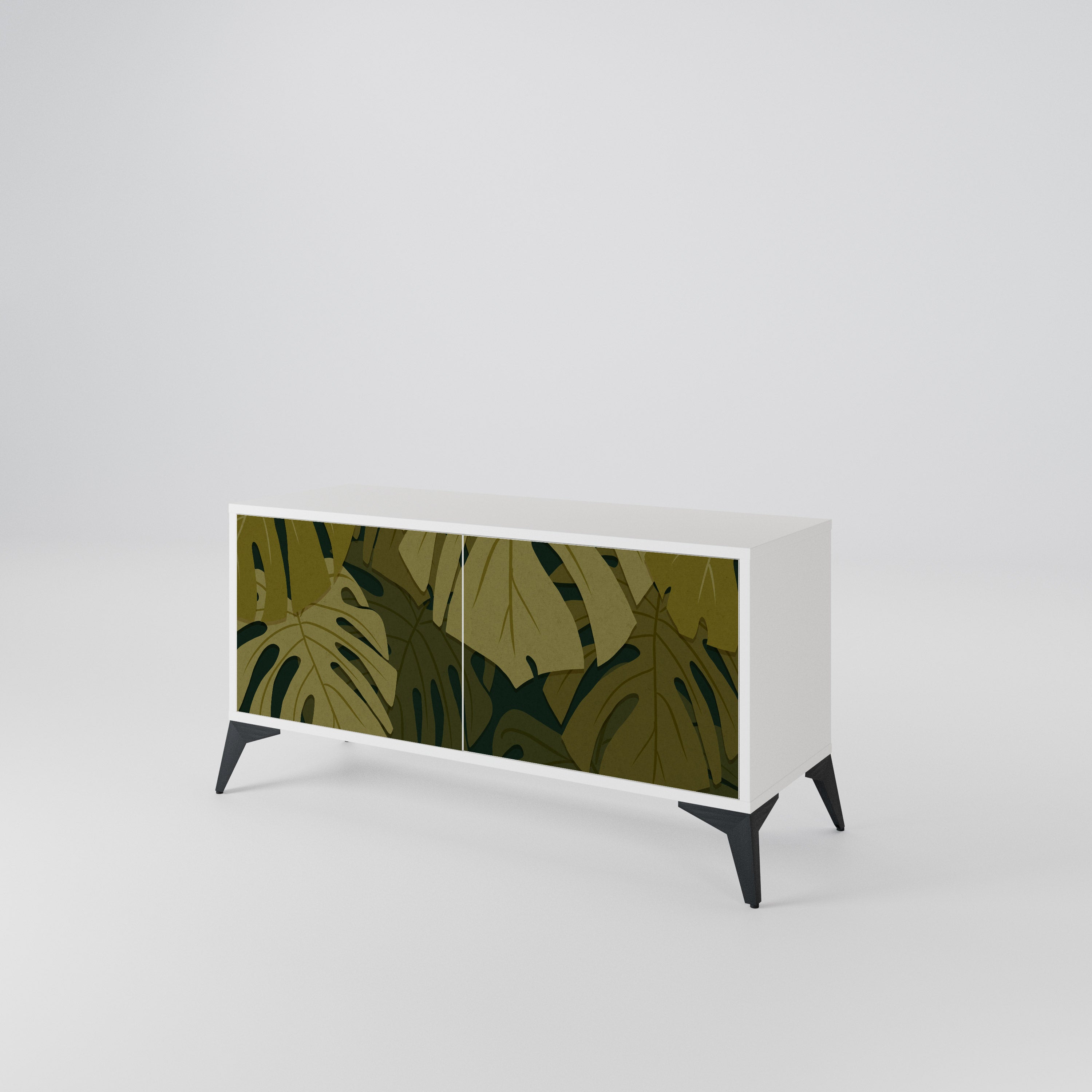 TROPICAL BEAUTY Compact 2-Door TV Cabinet