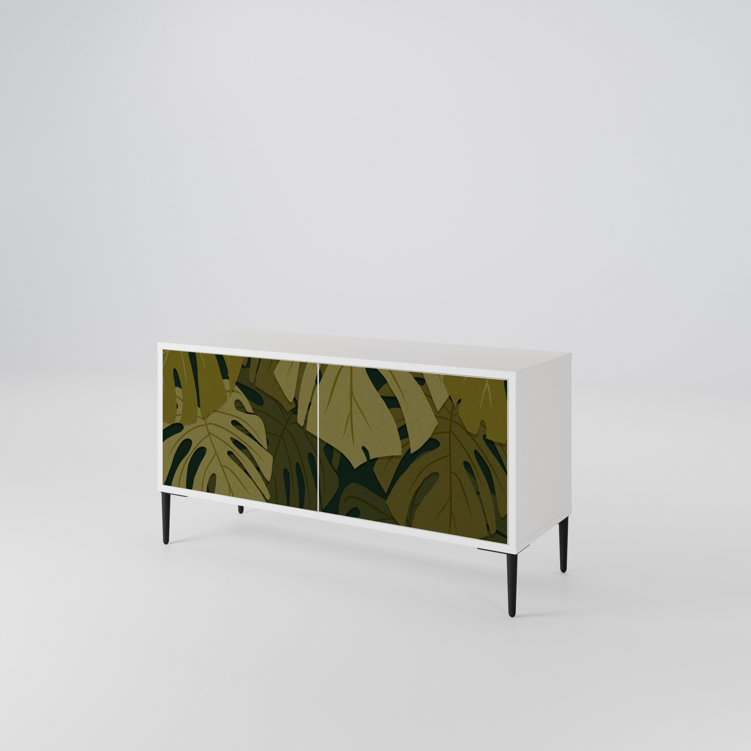 TROPICAL BEAUTY Compact 2-Door TV Cabinet