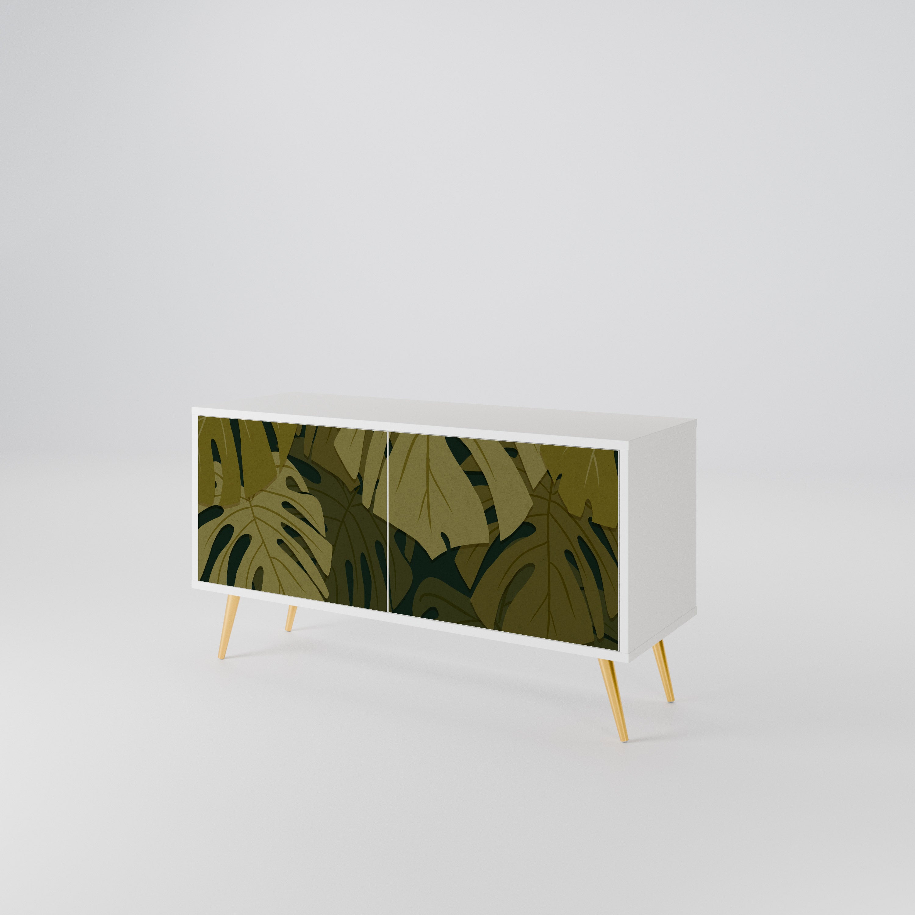 TROPICAL BEAUTY Compact 2-Door TV Cabinet