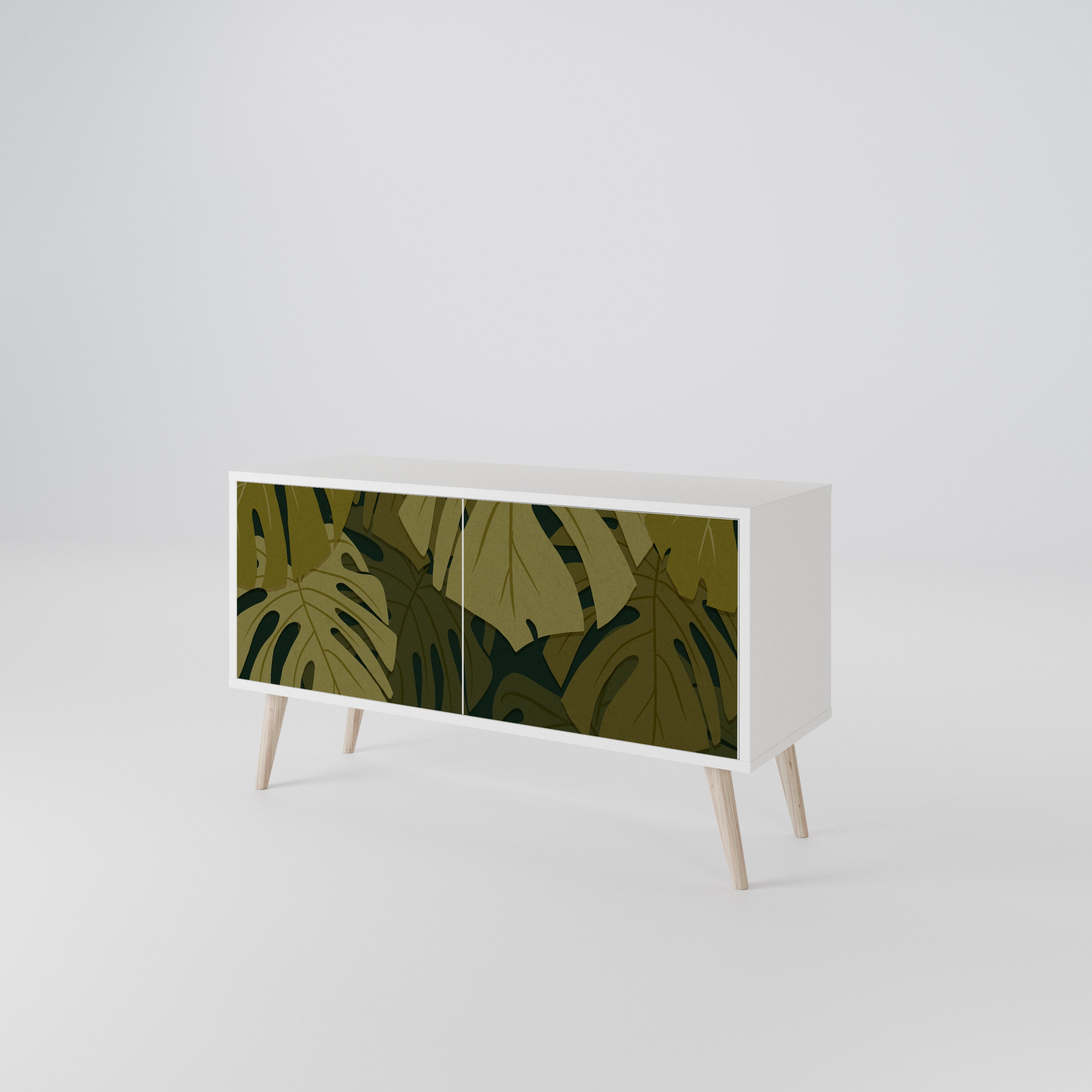 TROPICAL BEAUTY Compact 2-Door TV Cabinet