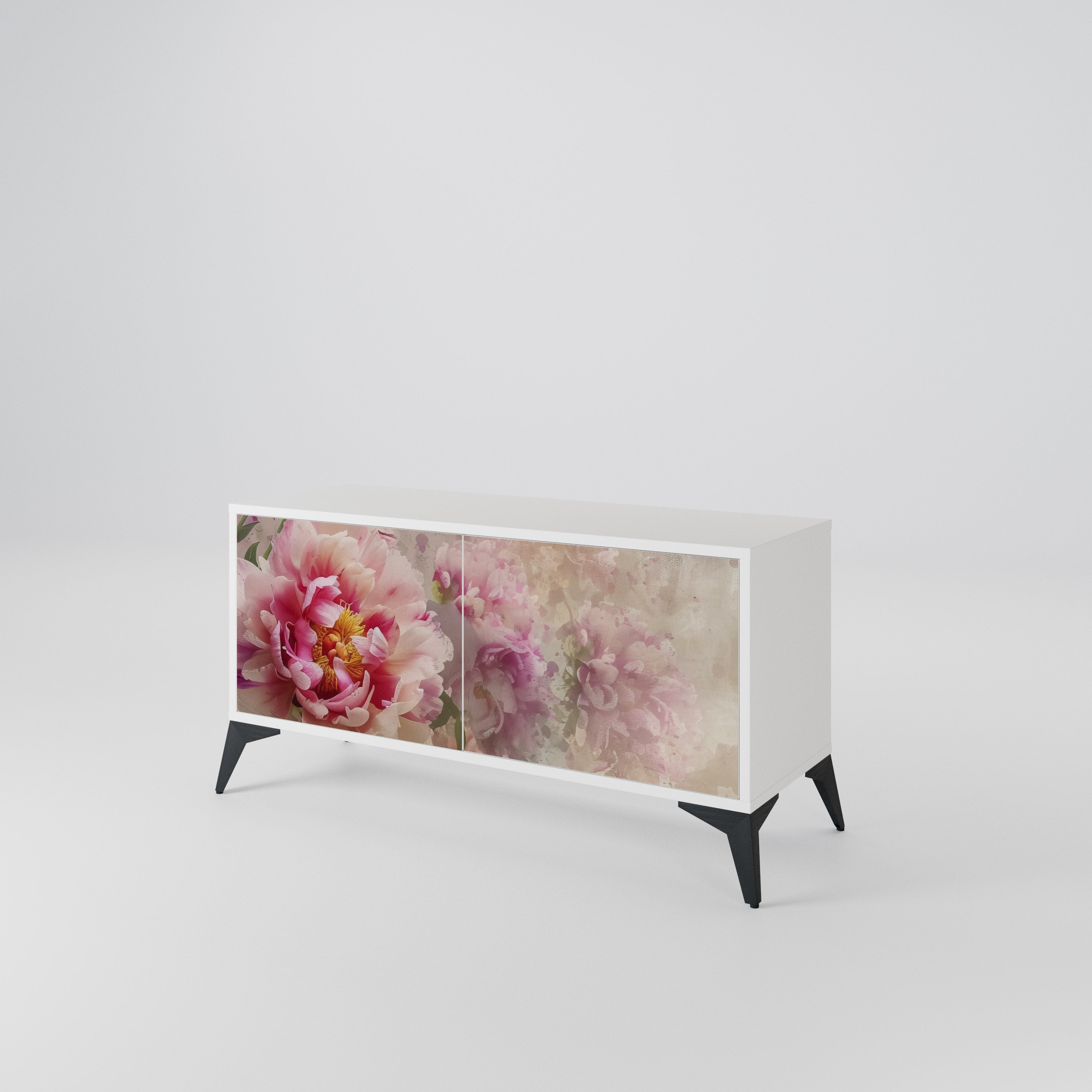 PEONY WHISPER Compact 2-Door TV Cabinet