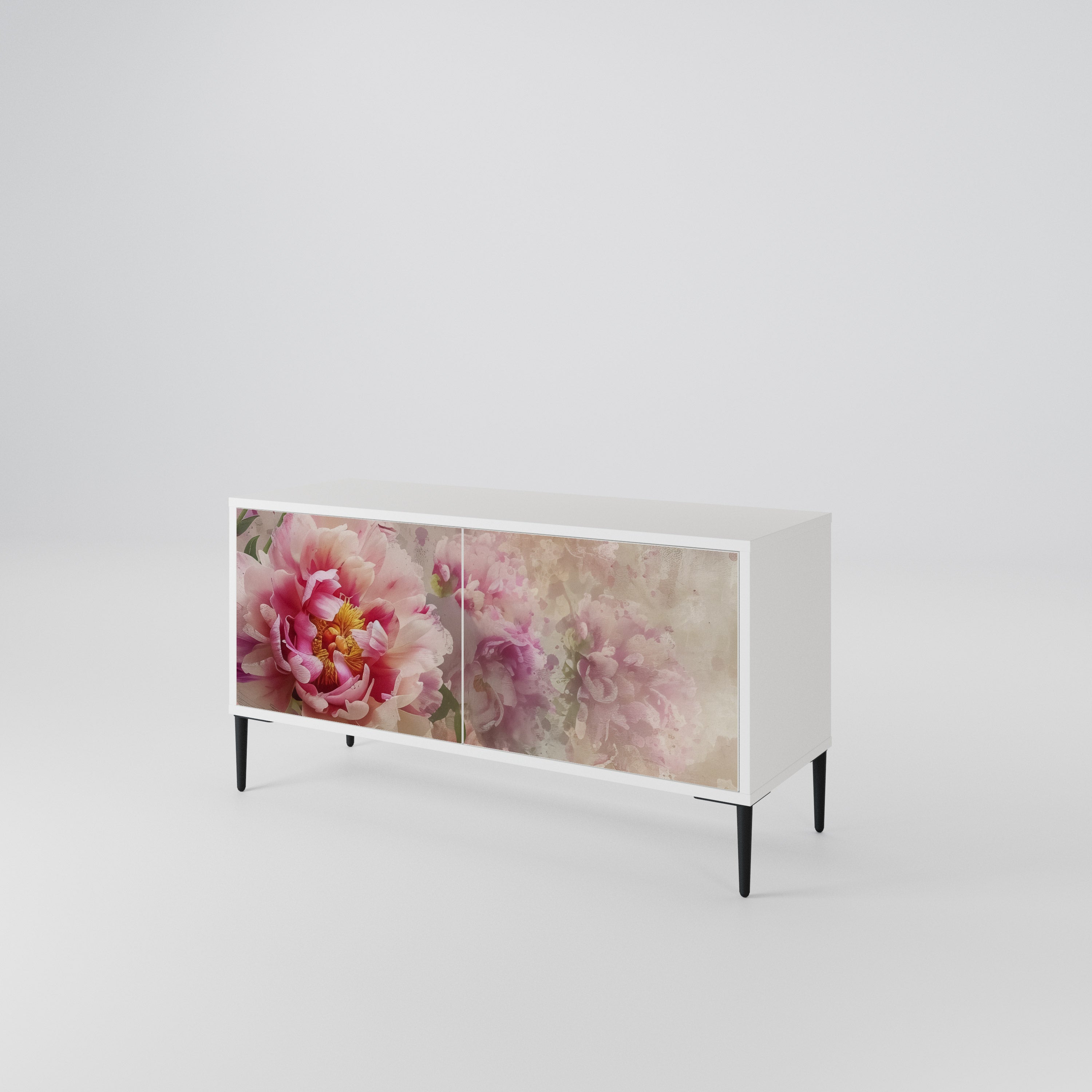 PEONY WHISPER Compact 2-Door TV Cabinet