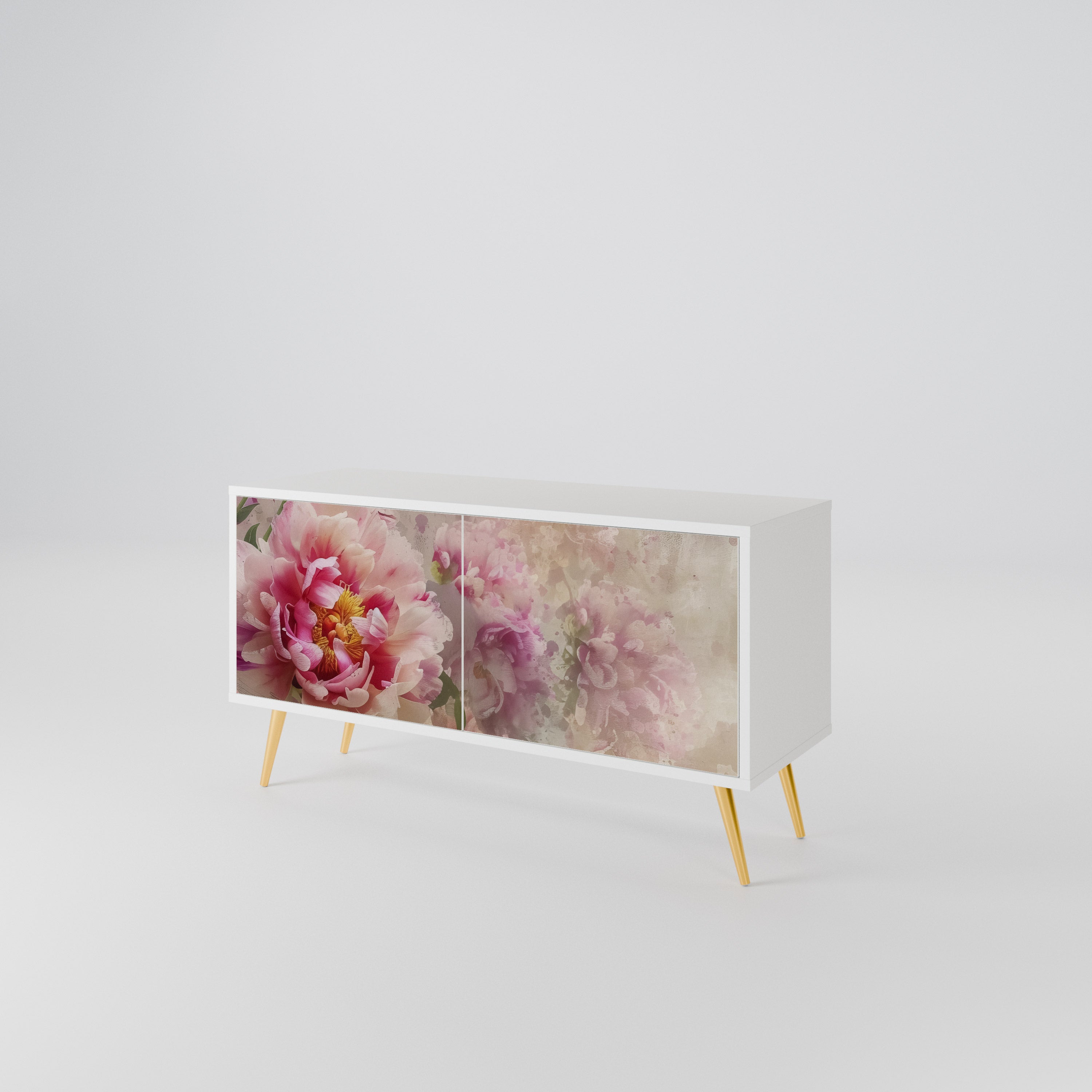 PEONY WHISPER Compact 2-Door TV Cabinet