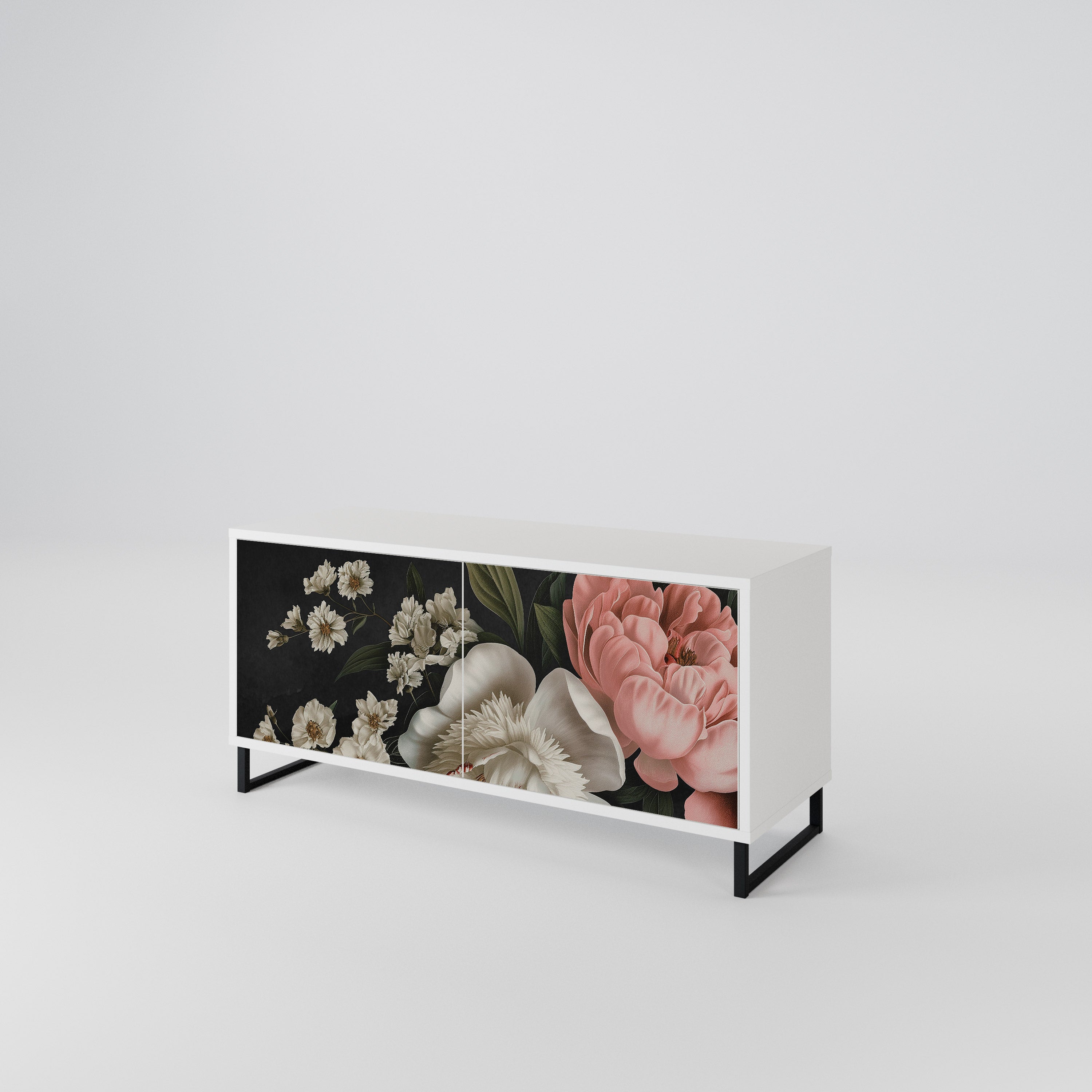 LUSH ELEGANCE Compact 2-Door TV Cabinet