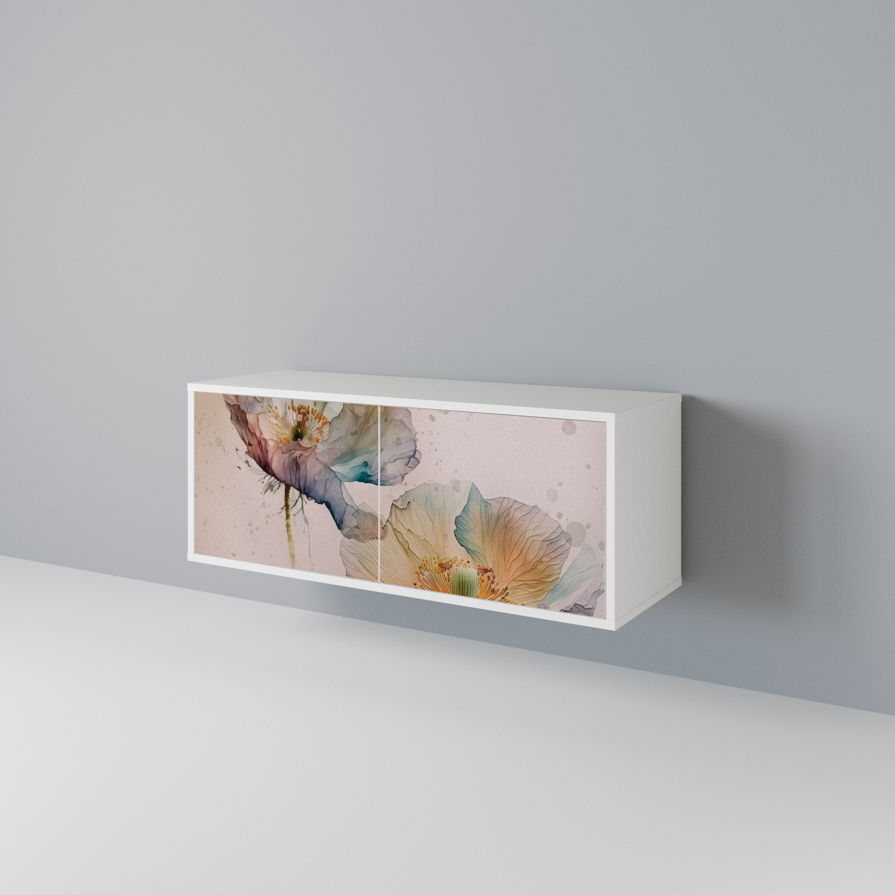 SOFTEN POPPY Compact 2-Door TV Cabinet