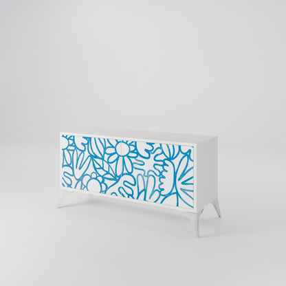 BLOOMY MORNING Compact 2-Door TV Cabinet
