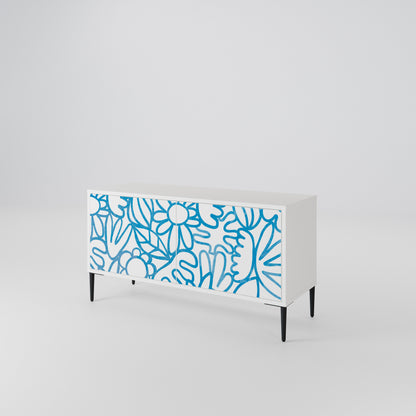 BLOOMY MORNING Compact 2-Door TV Cabinet