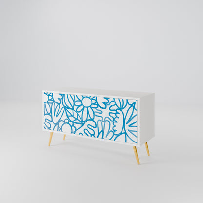 BLOOMY MORNING Compact 2-Door TV Cabinet