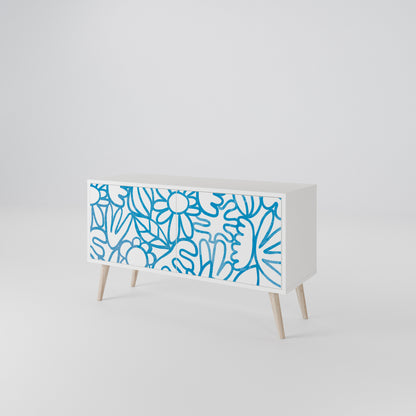 BLOOMY MORNING Compact 2-Door TV Cabinet