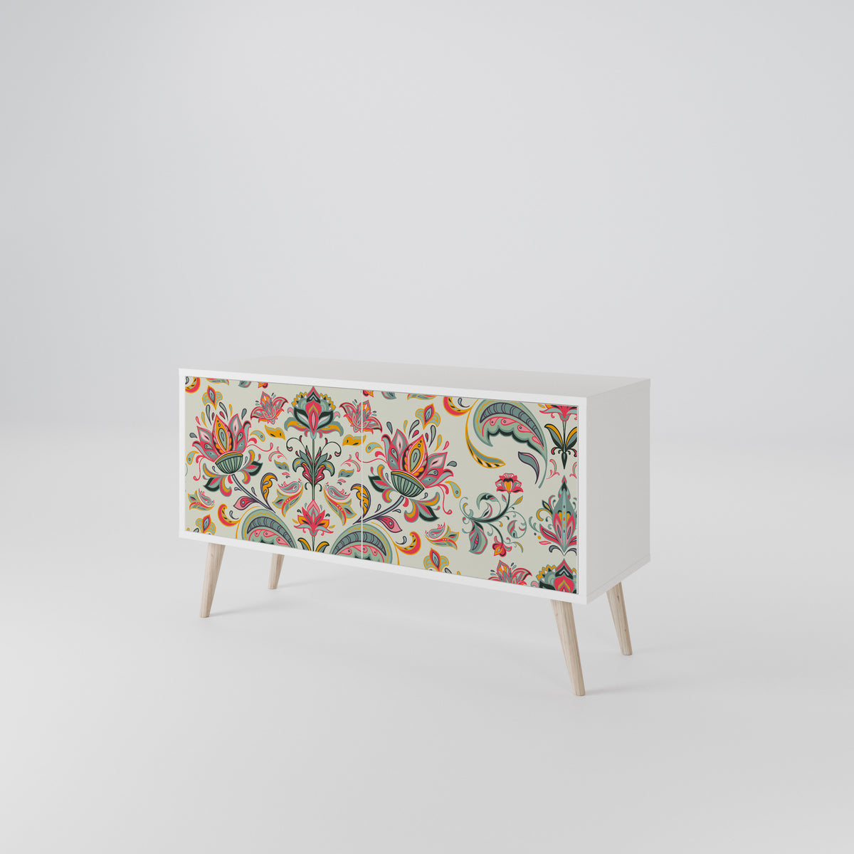ORGANIC FOLKLORE Compact 2-Door TV Cabinet