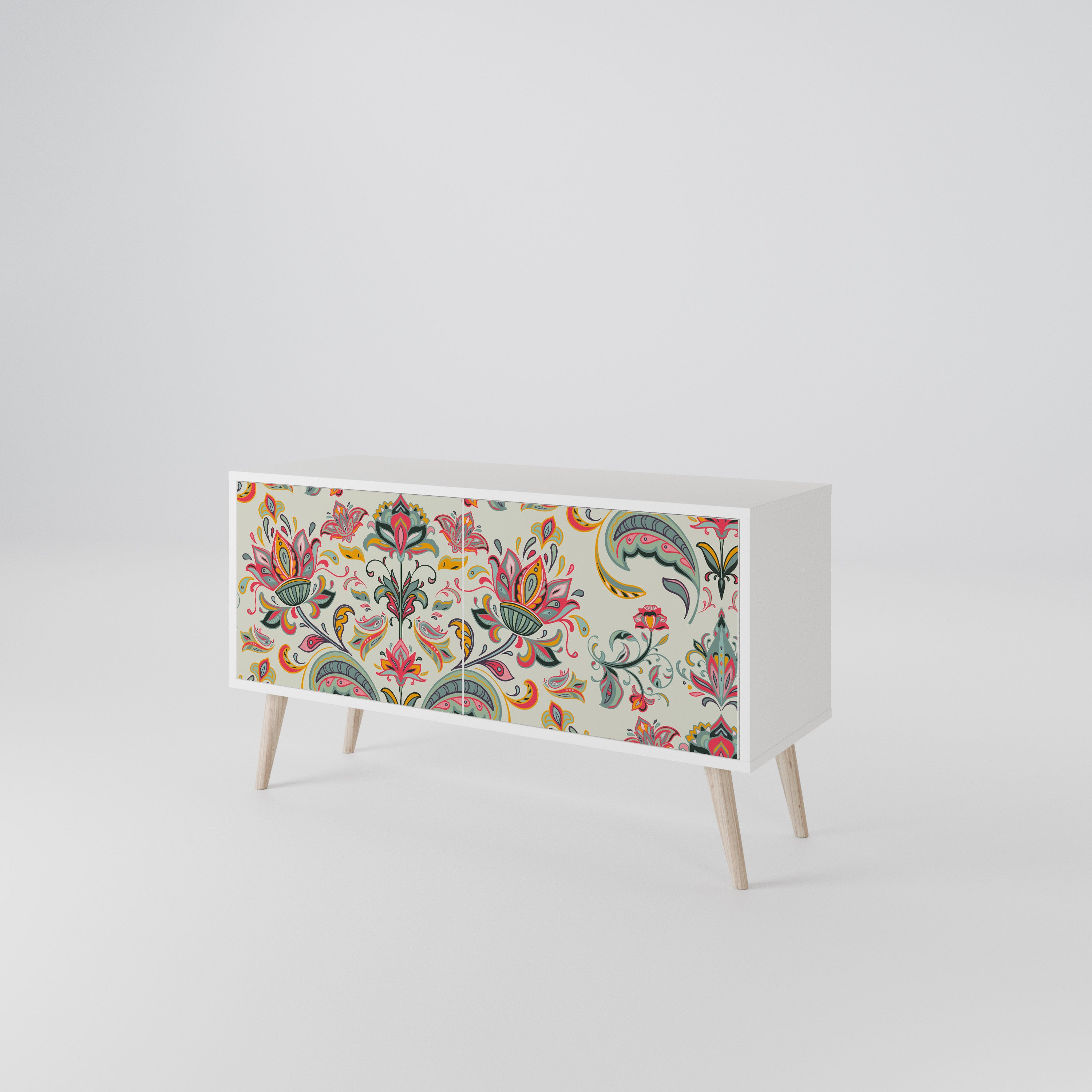 ORGANIC FOLKLORE Compact 2-Door TV Cabinet