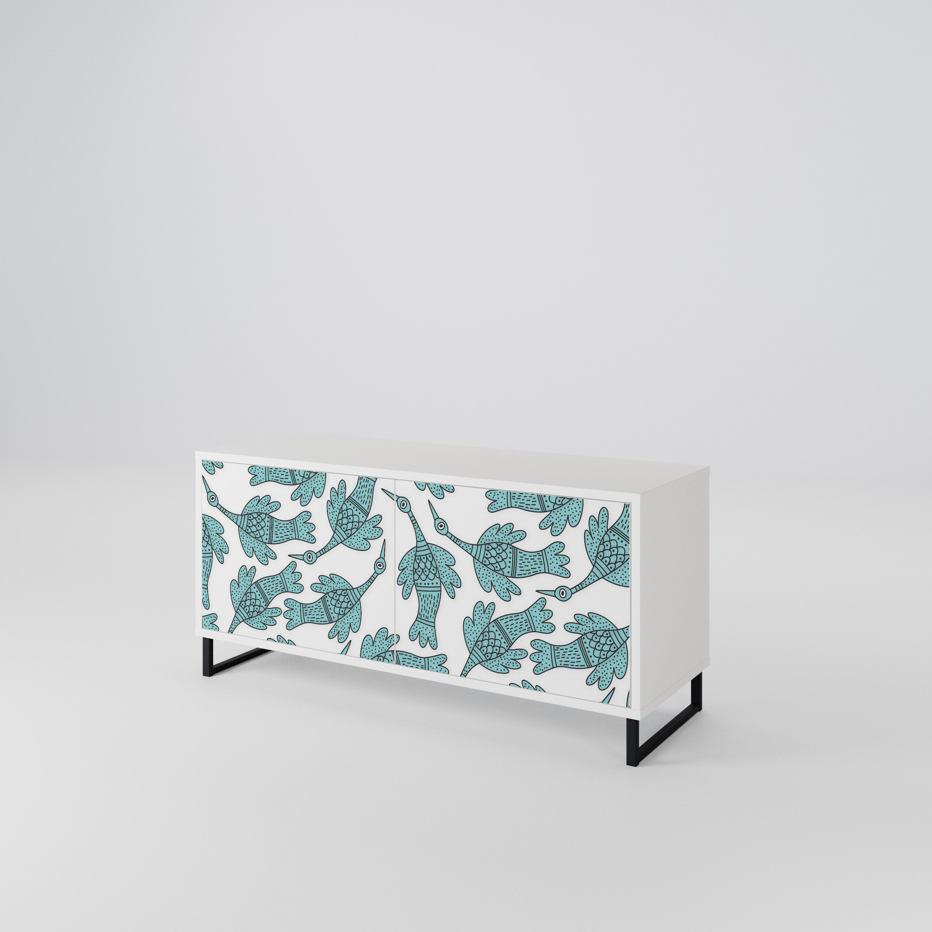 WATERSPOUT SONGIBIRD Compact 2-Door TV Cabinet