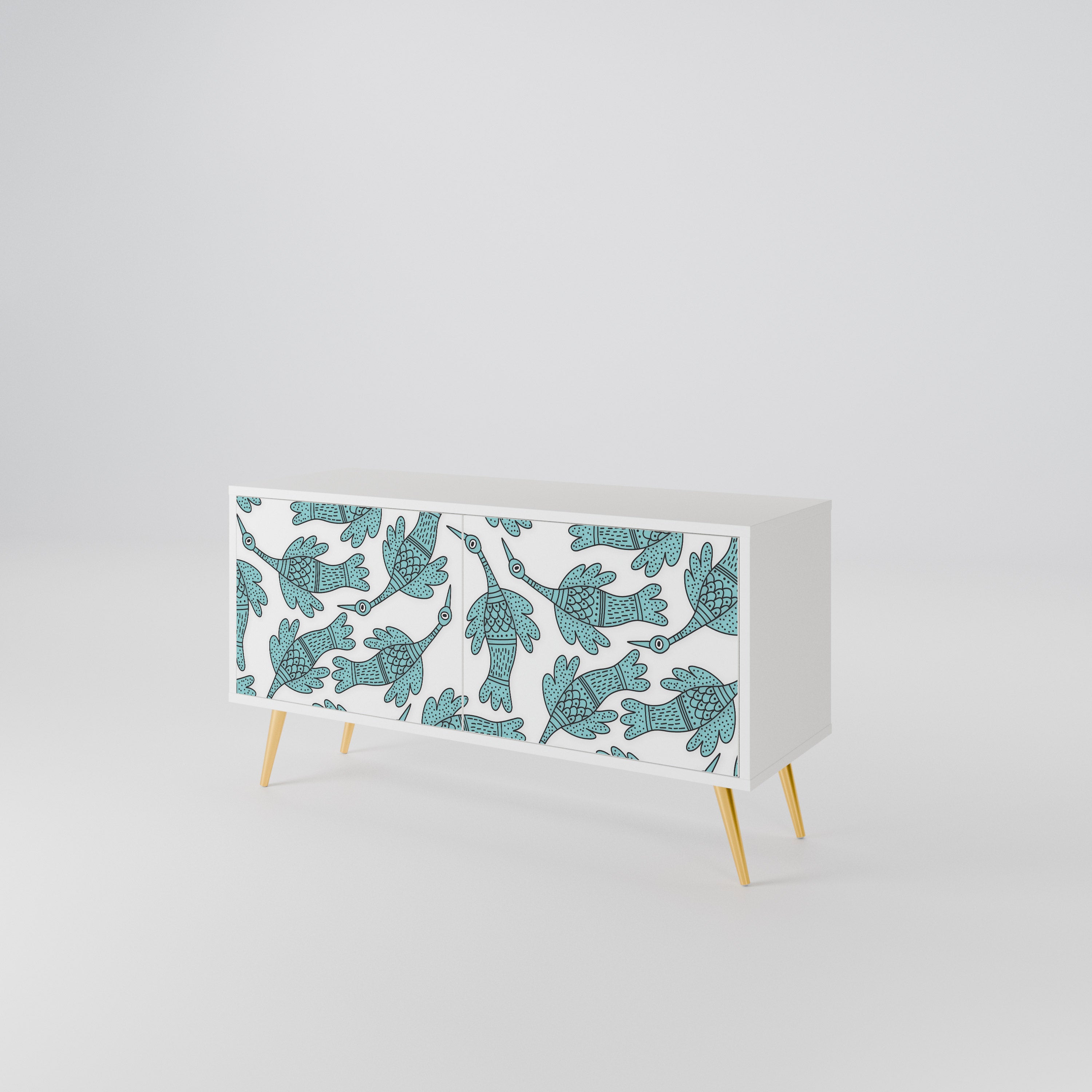 WATERSPOUT SONGIBIRD Compact 2-Door TV Cabinet
